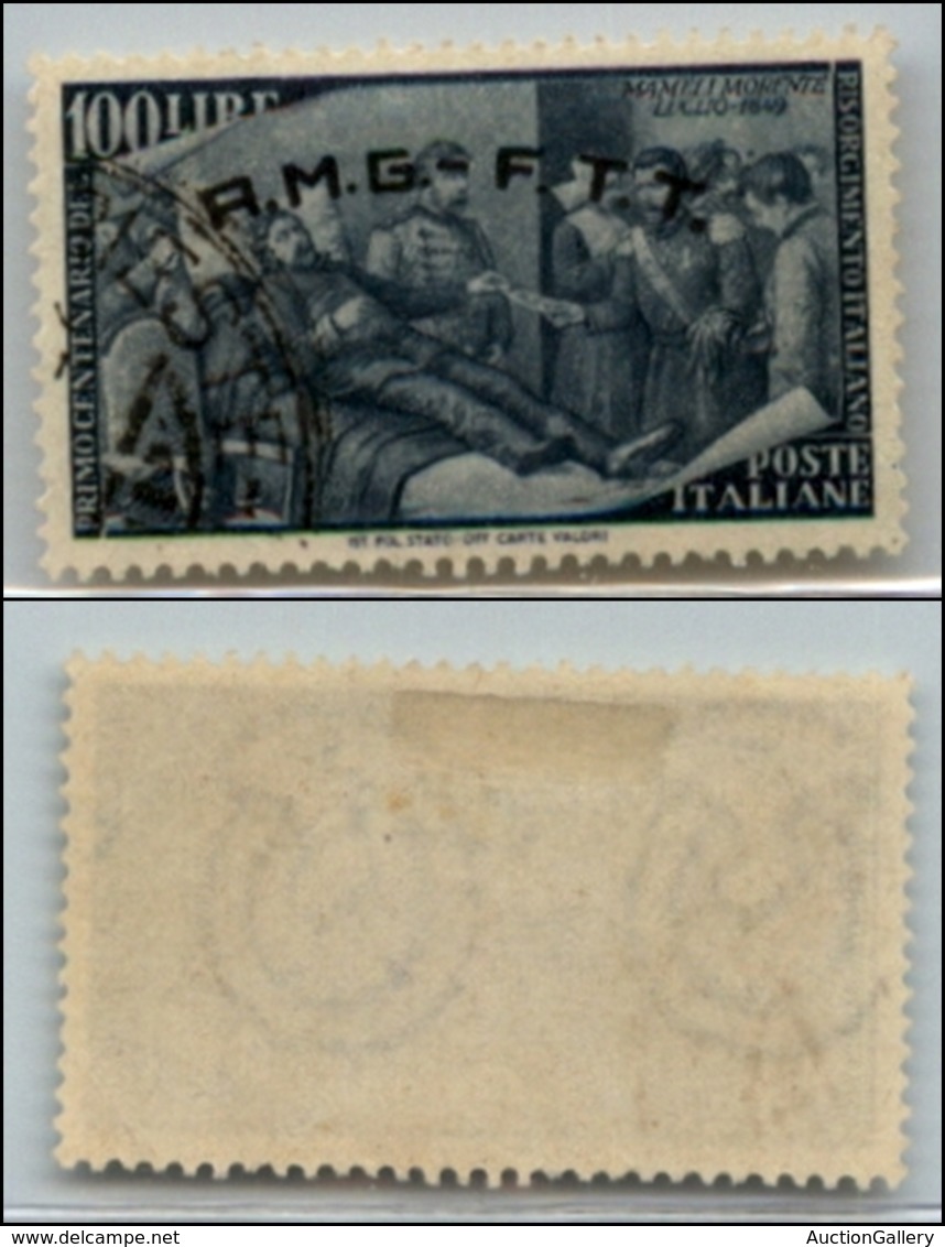 21632 TRIESTE - AMGFTT - 1948 – 100 Lire Risorgimento (29) Usato (100) - Andere & Zonder Classificatie