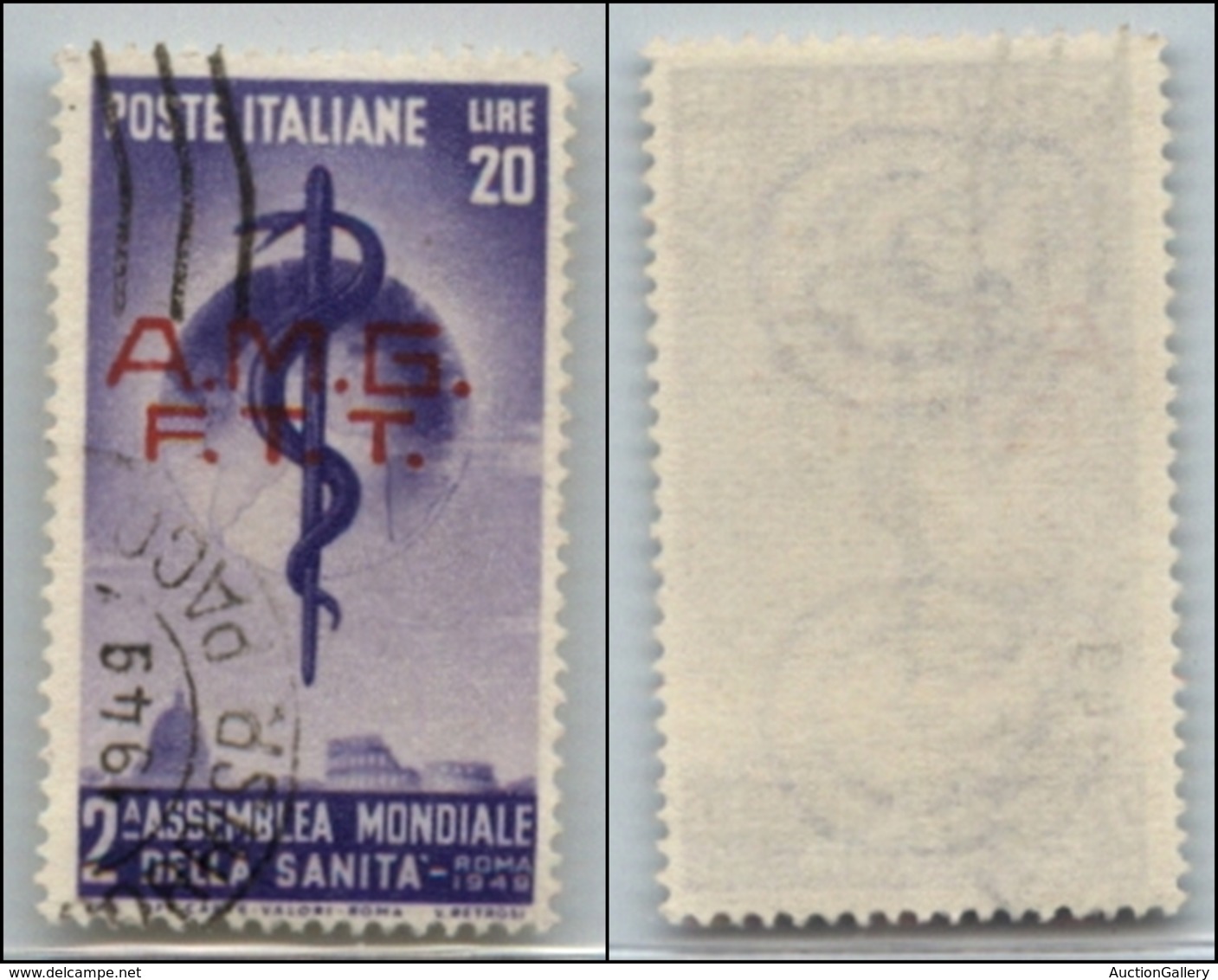 21640 TRIESTE - AMGFTT - 1949 – 20 Lire Sanità (46) Usato (20) - Autres & Non Classés