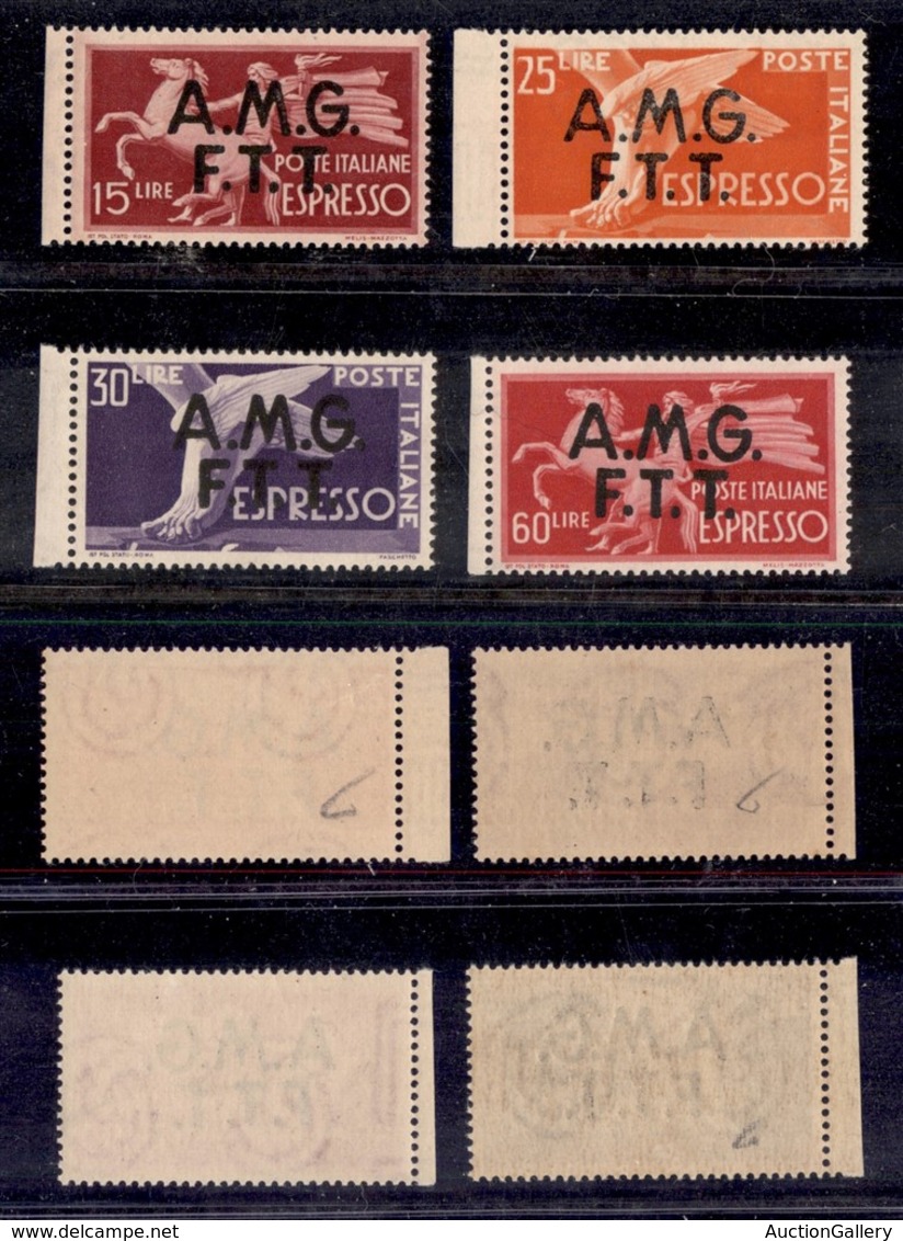 21680 TRIESTE - AMGFTT - 1947/1948 - Espressi (1/4) Serie Completa Di 4 Valori - Gomma Integra - Bordo Di Foglio (260+) - Autres & Non Classés