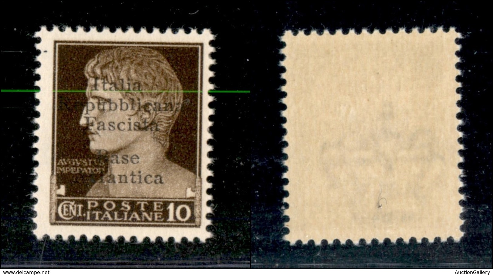 21752 ENISSIONI LOCALI - BASE ATLANTICA - 1943 – 10 Cent (6) – Gomma Integra (25) - Andere & Zonder Classificatie