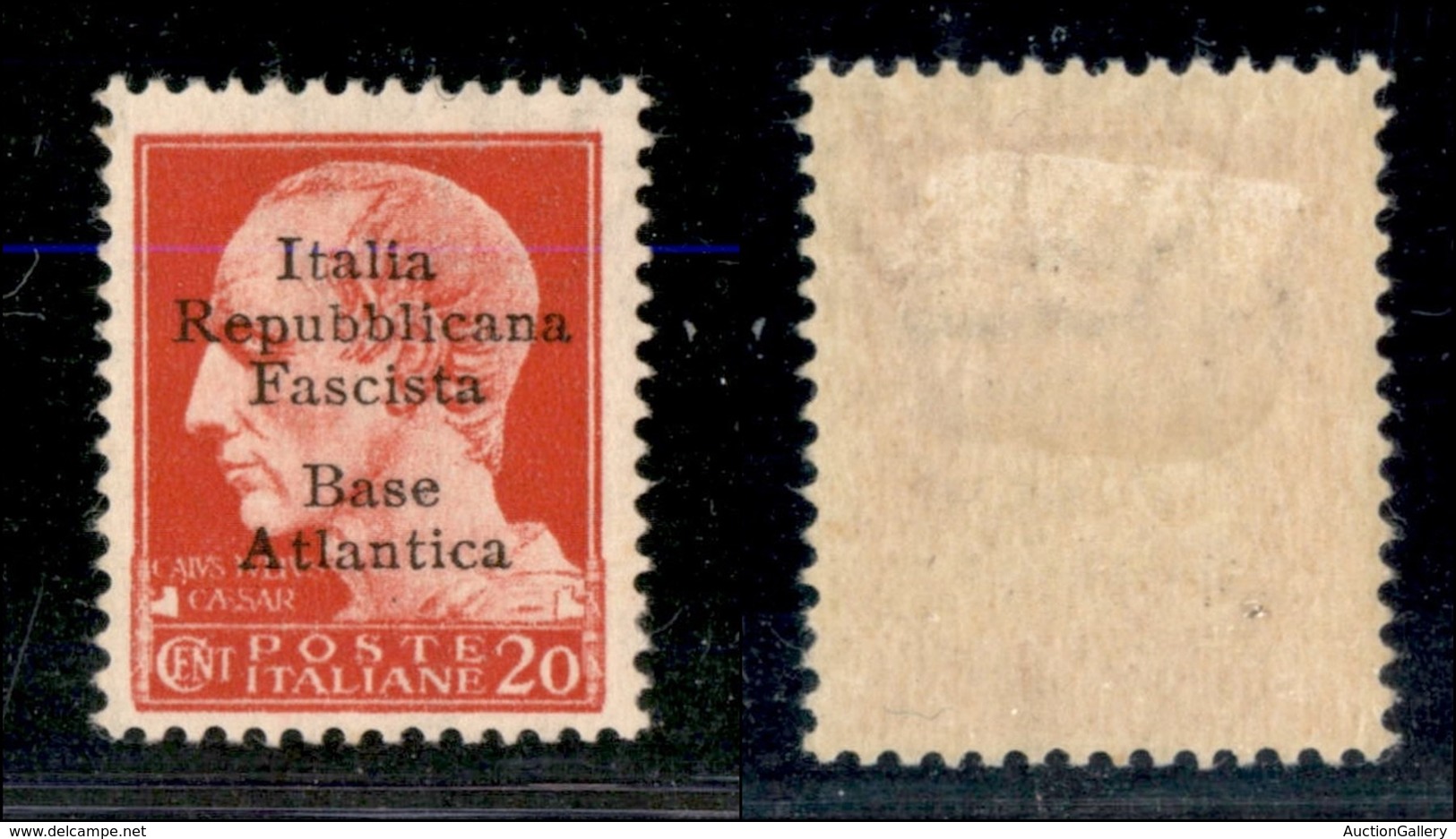 21756 ENISSIONI LOCALI - BASE ATLANTICA - 1943 – 20 Cent (8) – Gomma Originale (70) - Andere & Zonder Classificatie