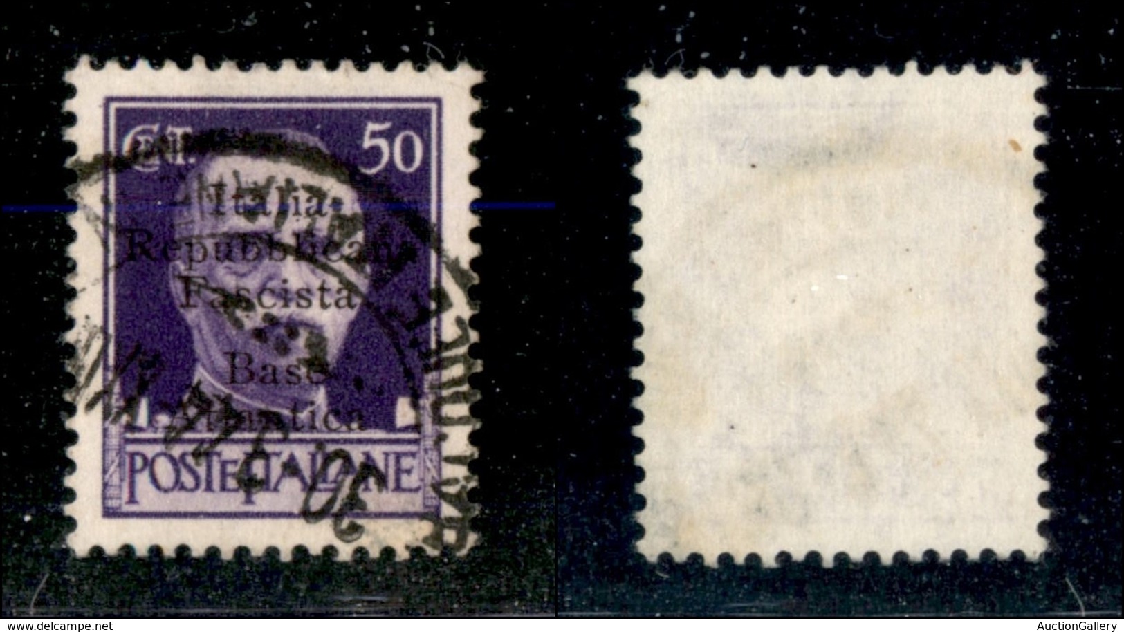 21765 ENISSIONI LOCALI - BASE ATLANTICA - 1943 – 50 Cent (11) Usato (50) - Sonstige & Ohne Zuordnung