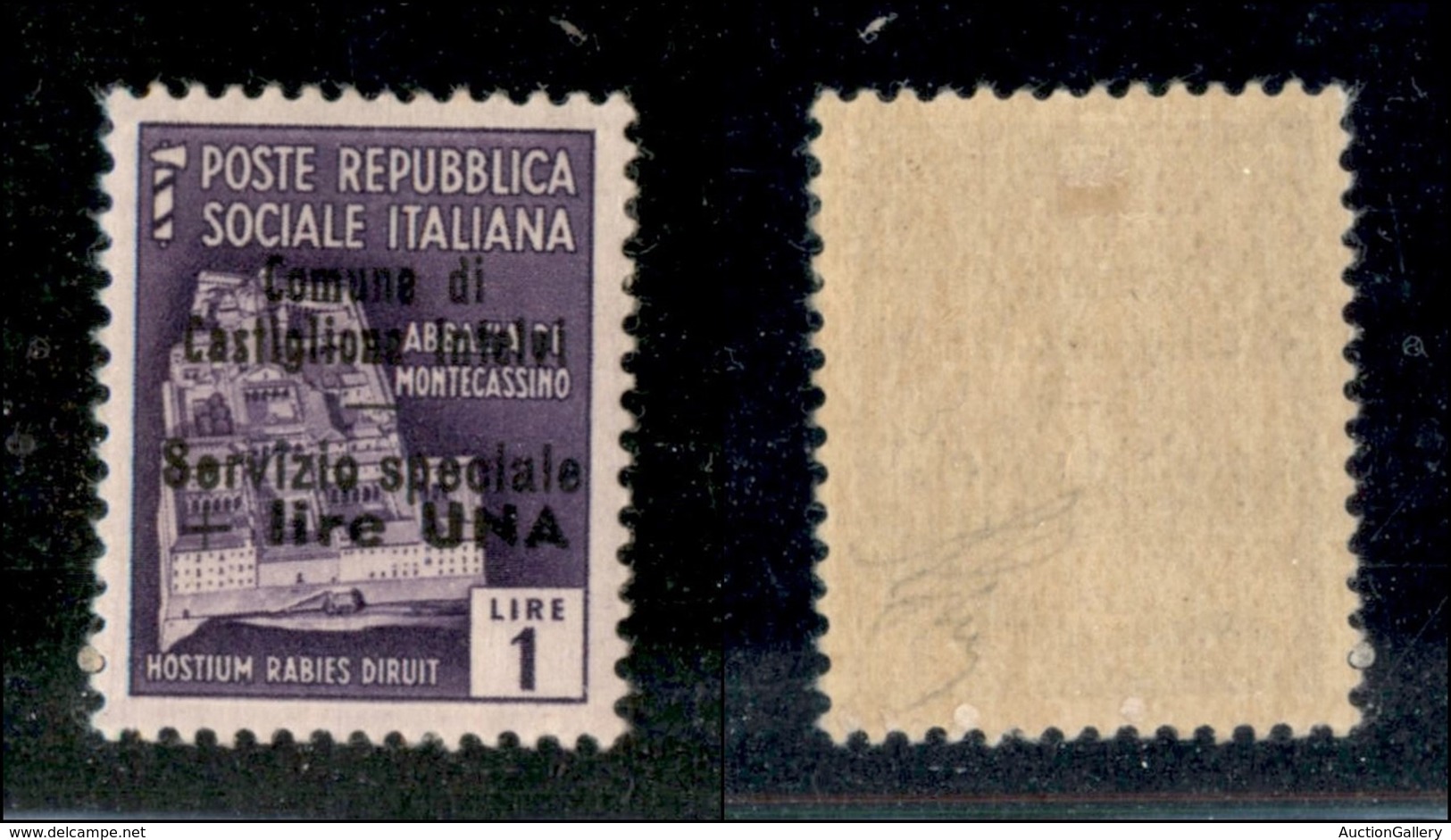 21793 ENISSIONI LOCALI - CASTIGLION D'INTELVI - 1945 – 1 Lira + 1 (13) – Nuovo Con Gomma (80) - Sonstige & Ohne Zuordnung