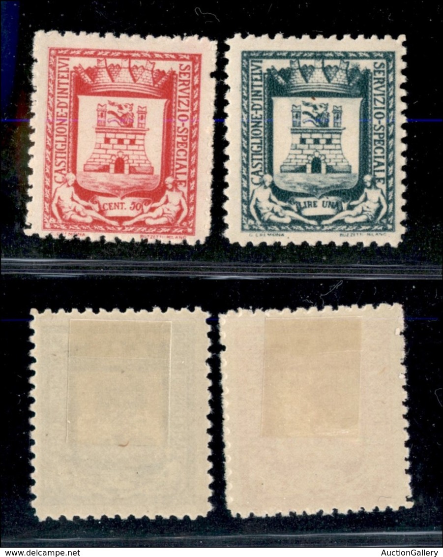 21796 ENISSIONI LOCALI - CASTIGLION D'INTELVI - 1945 – Stemma (16/17) – Serie Completa – Gomma Originale Con Prima Lingu - Sonstige & Ohne Zuordnung