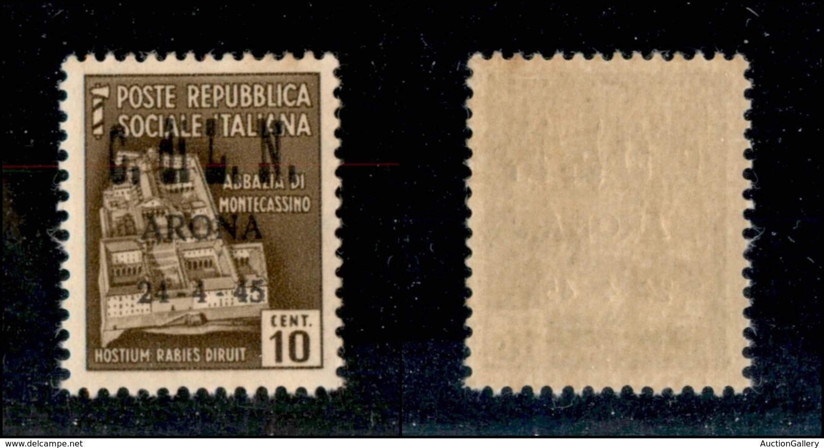 21836 EMISSIONI CLN - ARONA - 1945 – 10 Cent (2) – Gomma Integra (30) - Andere & Zonder Classificatie