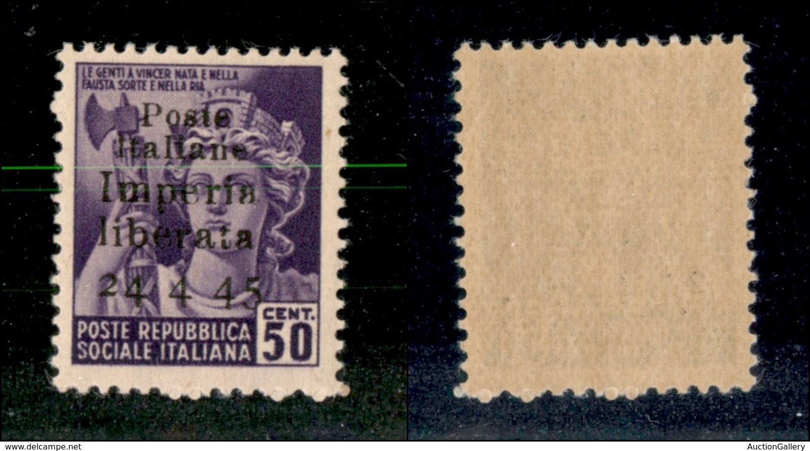 21846 EMISSIONI CLN - IMPERIA - 1945 – 50 Cent (6dd) Senza Trattini – Gomma Integra (210) - Autres & Non Classés