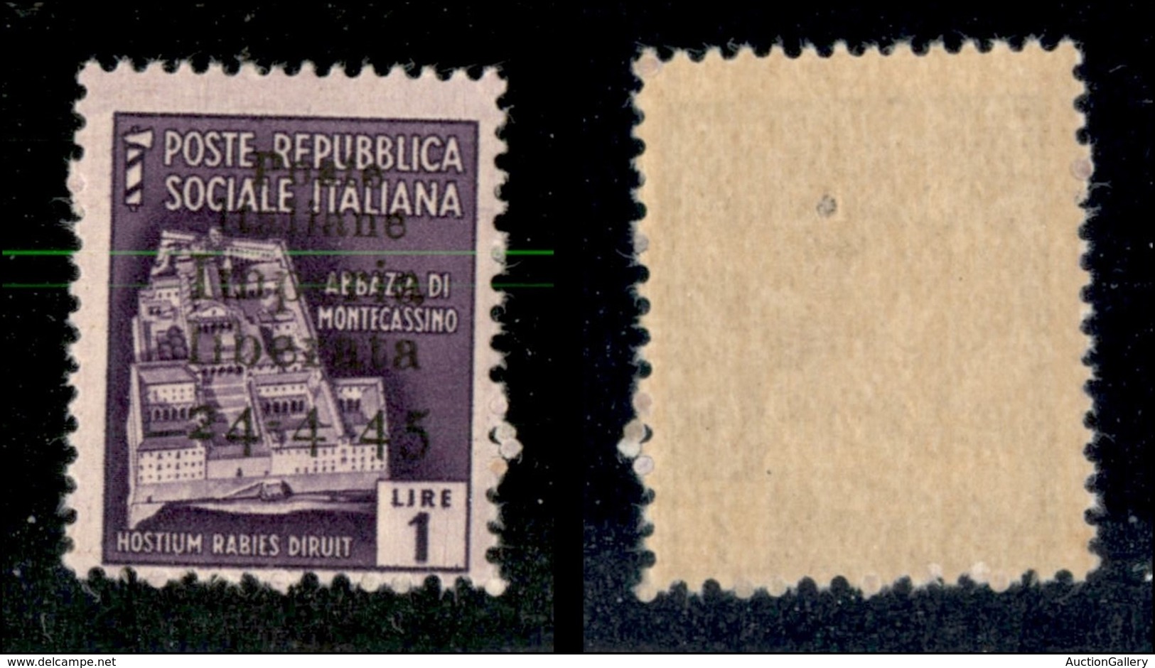 21849 EMISSIONI CLN - IMPERIA - 194 – 1 Lira (8dc) Senza Trattino Dopo 4 – Gomma Integra (210) - Autres & Non Classés