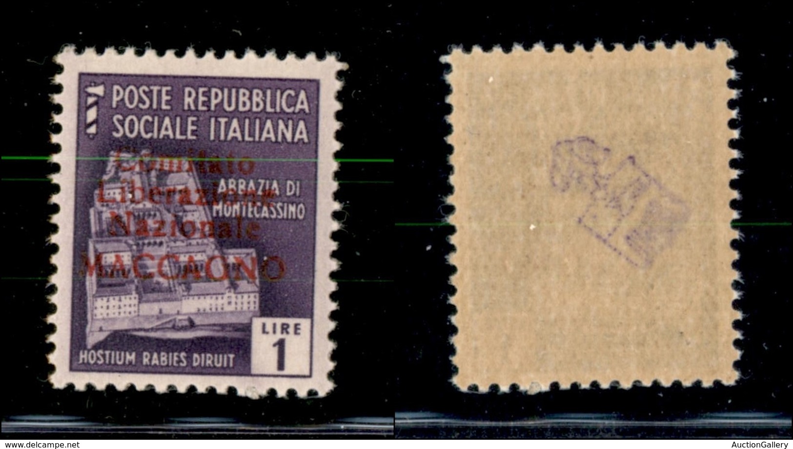 21866 EMISSIONI CLN - MACCAGNO - 1945 – 1 Lira (5) – Gomma Integra (325) - Andere & Zonder Classificatie