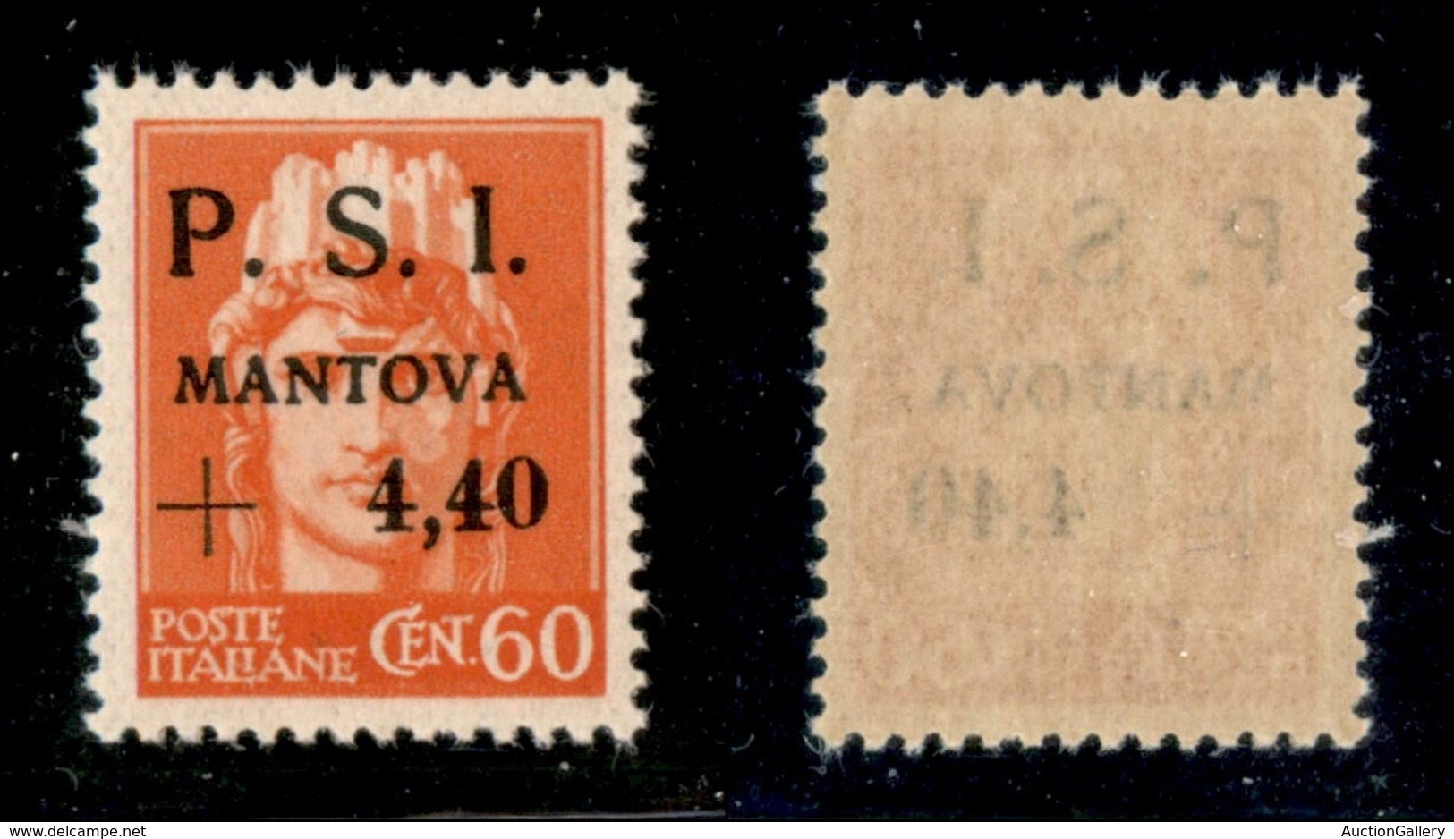 21880 EMISSIONI CLN - MANTOVA - 1945 - 60 Cent + 4,40 Lire (5) - Gomma Integra (30) - Autres & Non Classés