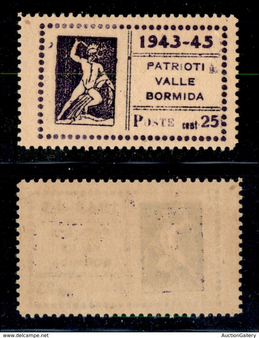 21907 EMISSIONI CLN - VALLE BORMIDA - 1945 - 25 Cent Teseo (16) - Gomma Integra (45) - Autres & Non Classés