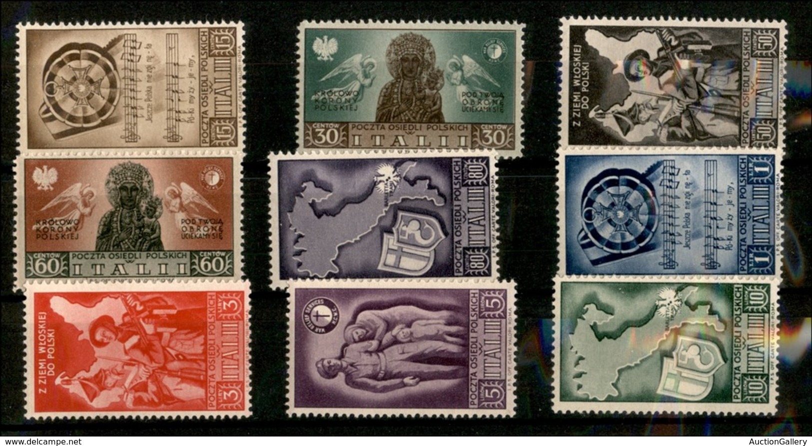 21916 CORPO POLACCO - POSTA ORDINARIA - 1946 - Soccorso Di Guerra (18/26) - Serie Completa - Gomma Integra (30) - Sonstige & Ohne Zuordnung