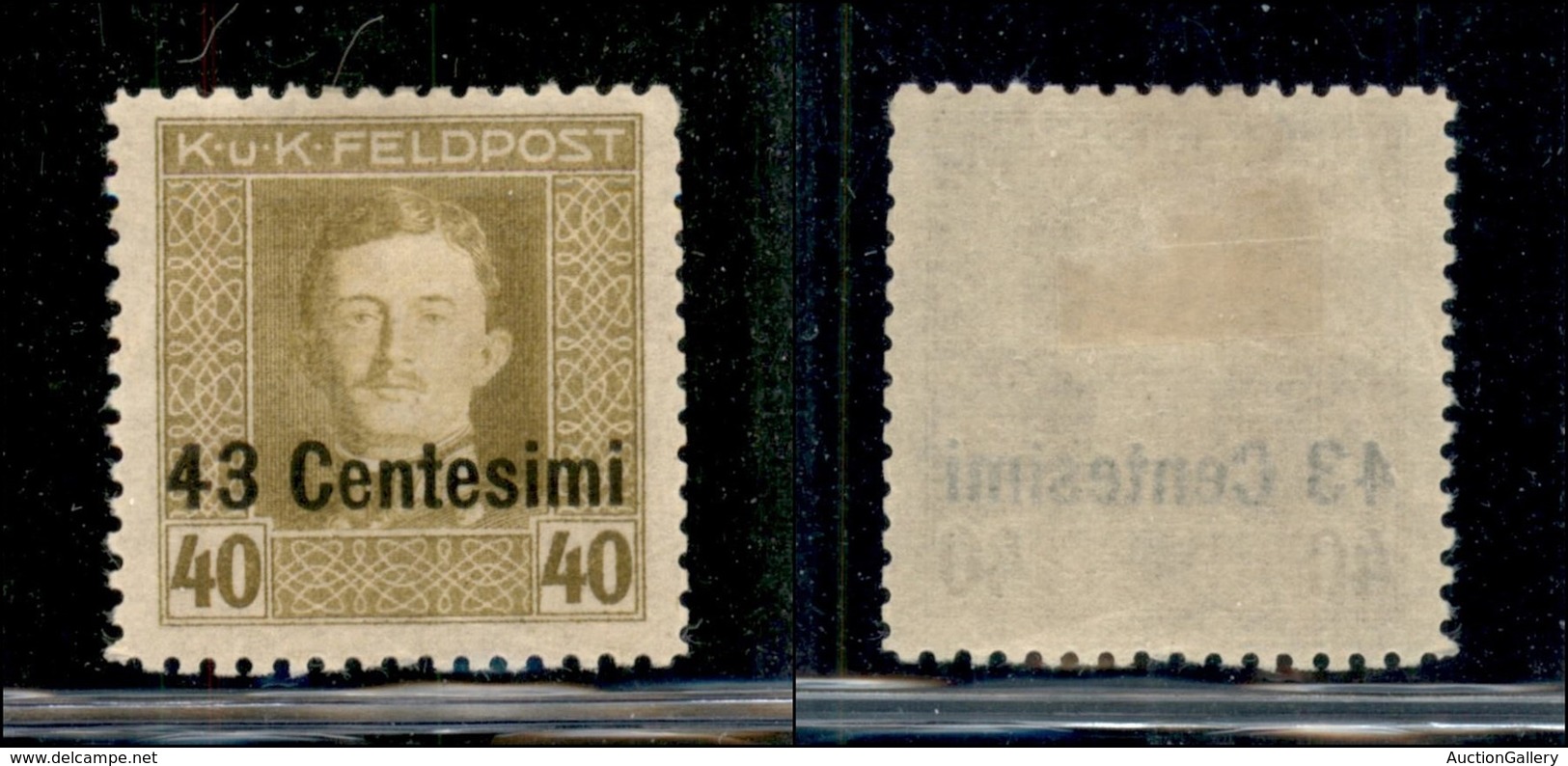 21927 OCCUPAZIONI - AUSTRIACA - 1918 - 43 Cent Su 40 Heller (12ab) Dentellato 11 1/2 - Nuovo Con Gomma (140) - Andere & Zonder Classificatie