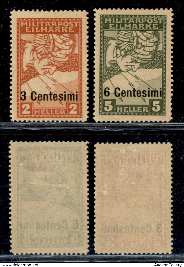 21932 OCCUPAZIONI - AUSTRIACA - 1918 - Espressi (1/2) - Serie Completa - Gomma Originale (400) - Andere & Zonder Classificatie