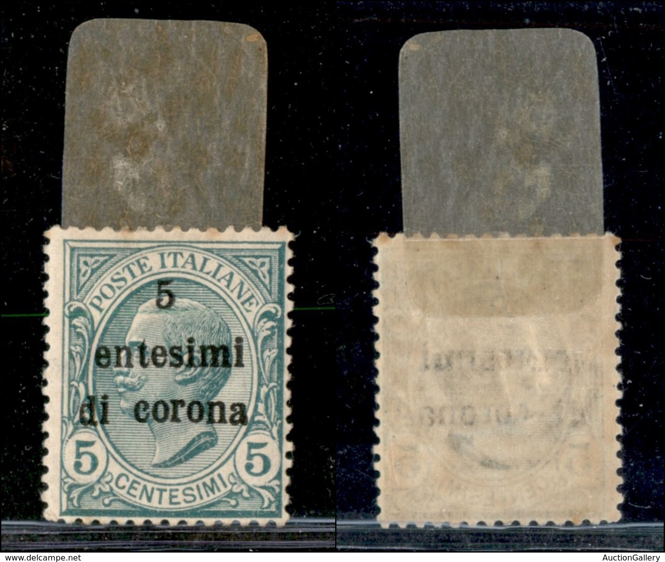 22015 OCCUPAZIONI - TRENTO E TRIESTE - 1919 - 5 Cent Su 5 (3i) Errore Entesimi - Gomma Originale (250) - Autres & Non Classés