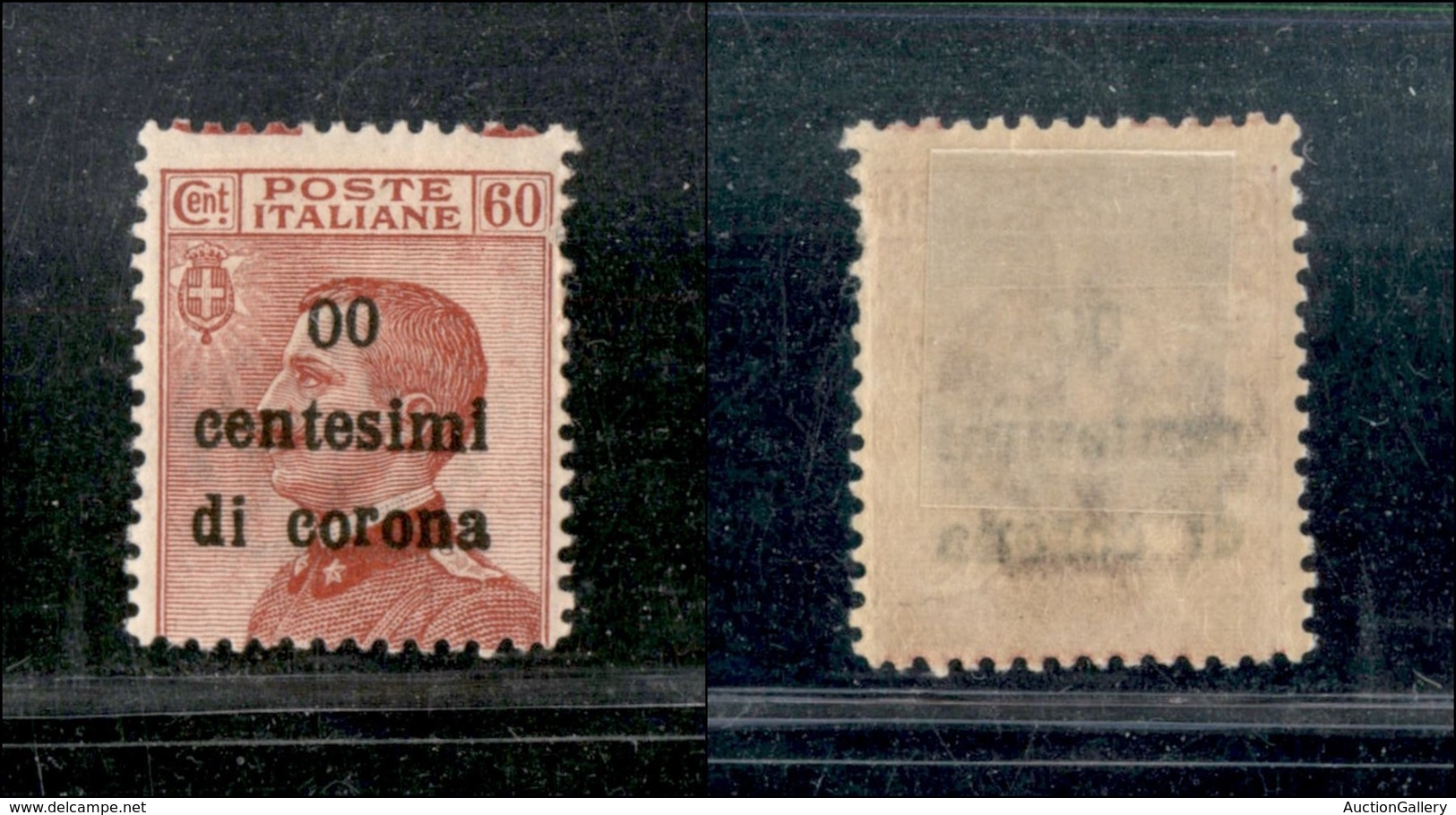 22028 OCCUPAZIONI - TRENTO E TRIESTE - 1919 - 60 Centesimi Di Corona Su 60 Cent Michetti (10l) Errore "00" Centesimi - N - Andere & Zonder Classificatie