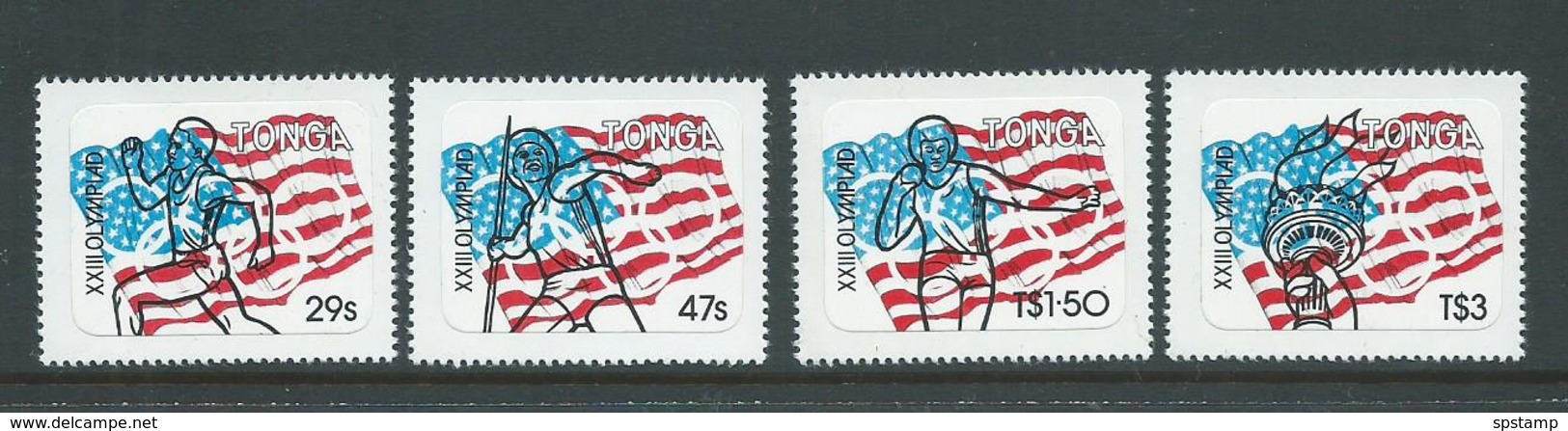 Tonga 1984 Olympic Games Los Angeles Self Adhesive Set Of 4 MNH - Tonga (1970-...)