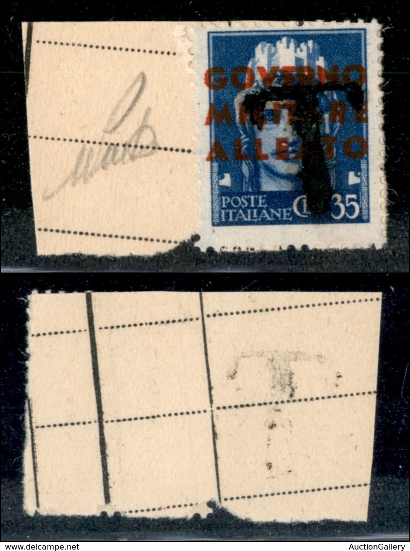 22359 OCCUPAZIONE ANGLO AMERICANA - NAPOLI - 1943 – 35 Cent (2) Usato Come Segnatasse Su Frammento - Autres & Non Classés