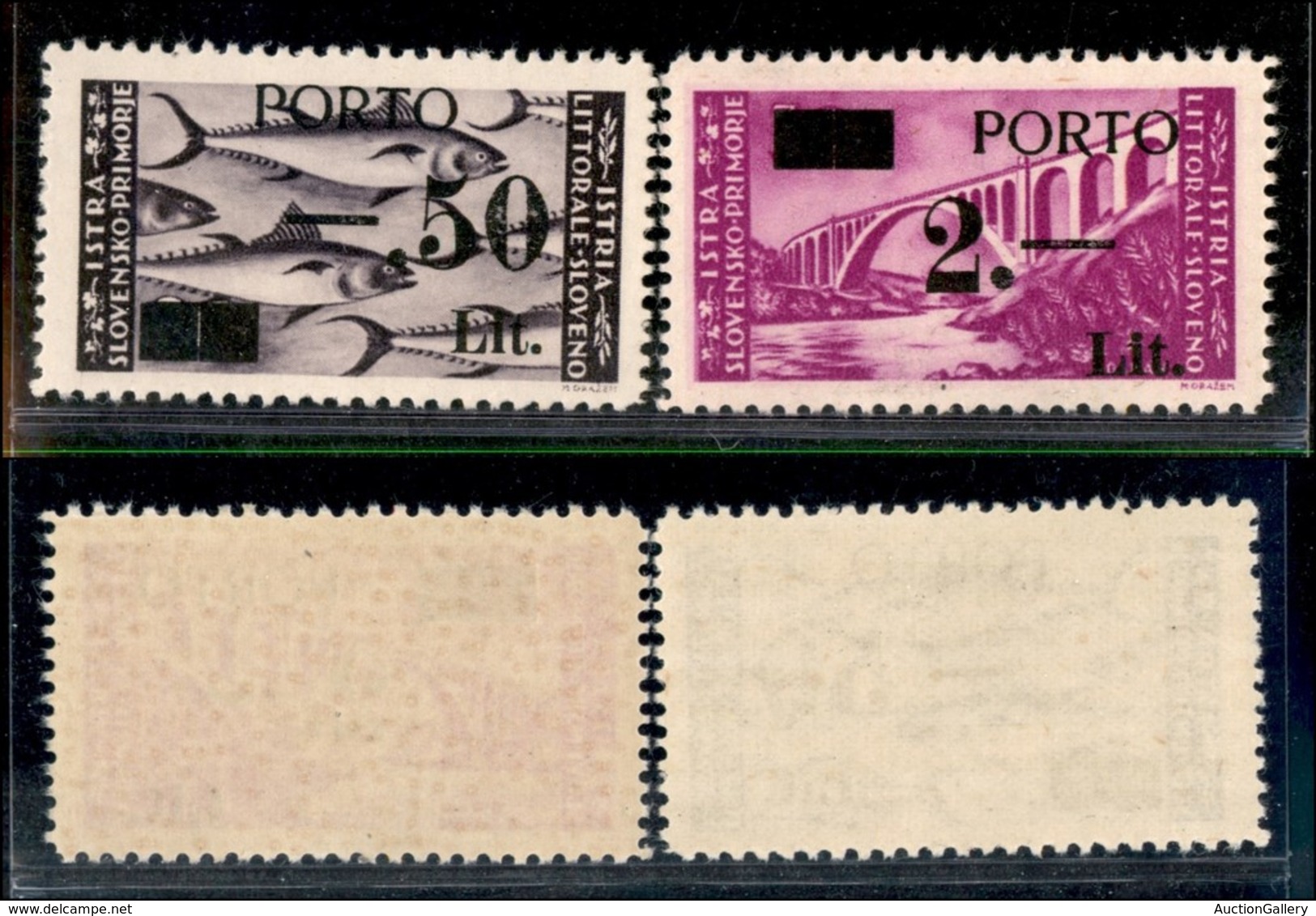 22396 OCCUPAZIONE JUGOSLAVA - ISTRIA E LITORALE SLOVENO - 1946 - Segnatasse (6/II+7/II) - Serie Completa - Gomma Integra - Andere & Zonder Classificatie