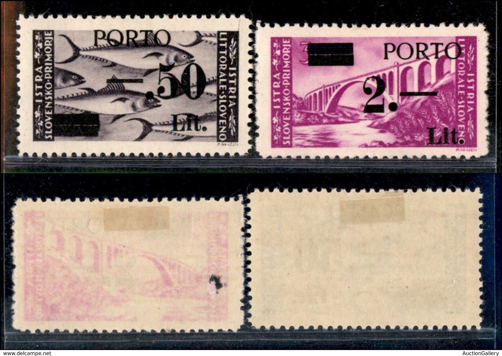 22397 OCCUPAZIONE JUGOSLAVA - ISTRIA E LITORALE SLOVENO - 1946 - Segnatasse (6/III+7/III) - Serie Completa - Gomma Origi - Sonstige & Ohne Zuordnung