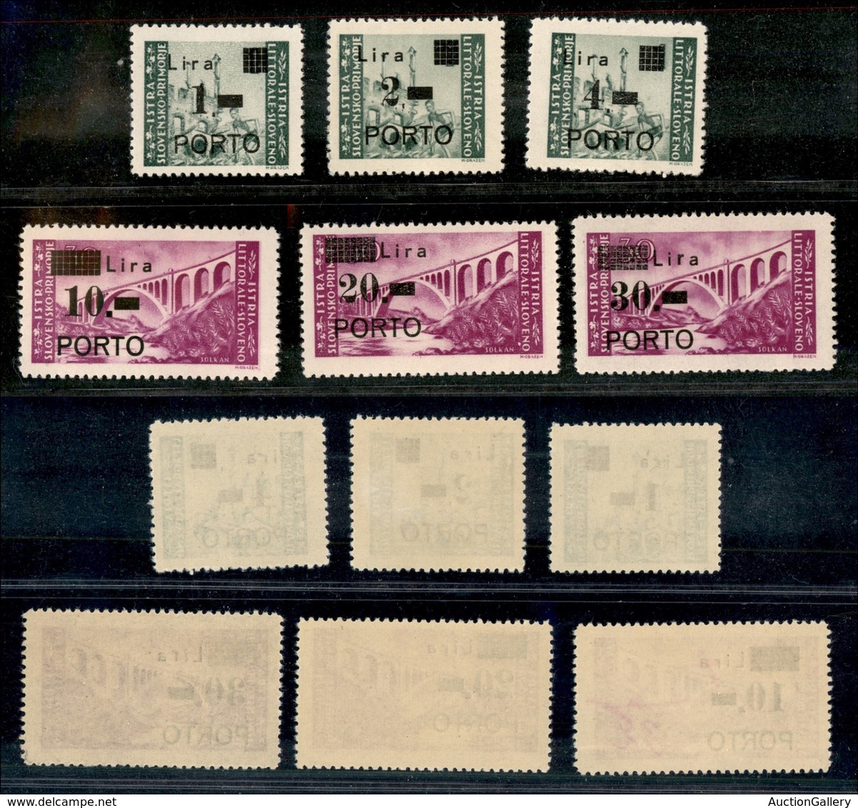 22401 OCCUPAZIONE JUGOSLAVA - ISTRIA E LITORALE SLOVENO - 1946 - Segnatasse (8/13) - Serie Completa - Gomma Integra (220 - Autres & Non Classés