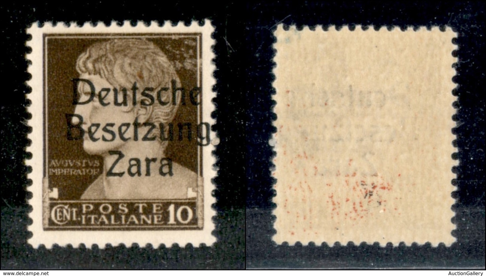 22445 OCCUPAZIONE TEDESCA - ZARA - 1943 – 10 Cent (2/IIf) Con Soprastampa A Destra – Gomma Integra Con Residui Di Colore - Sonstige & Ohne Zuordnung