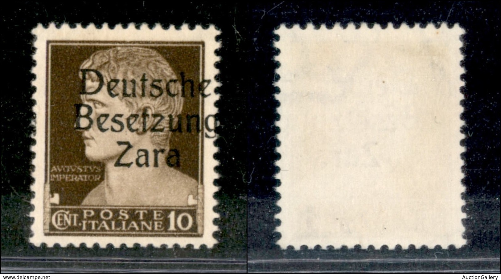 22447 OCCUPAZIONE TEDESCA - ZARA - 1943 – 10 Cent (2/IIf) – Soprastampa A Destra – Senza Gomma - Sonstige & Ohne Zuordnung