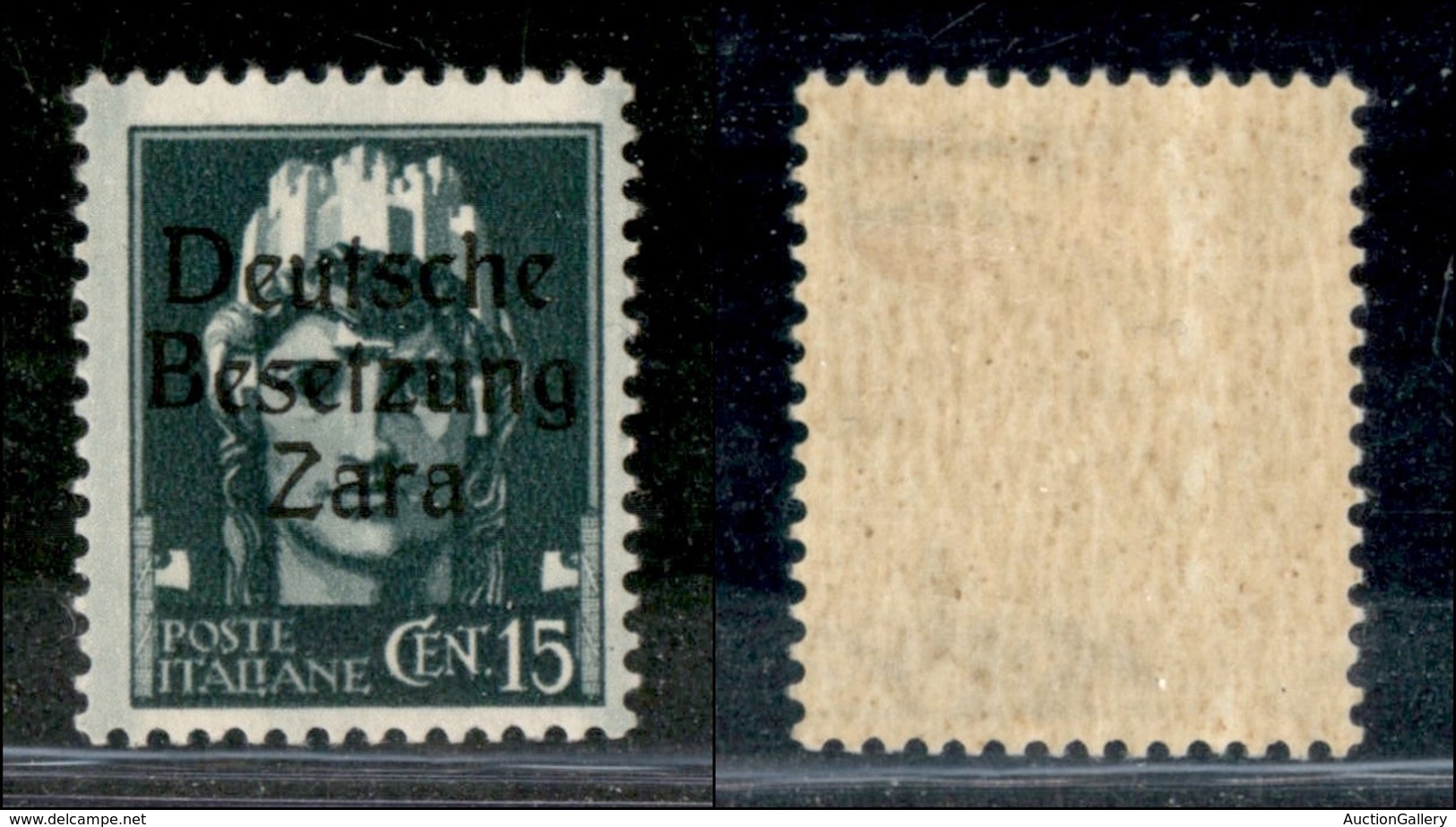 22452 OCCUPAZIONE TEDESCA - ZARA - 1943 – 15 Cent (3/II) – Gomma Originale (25) - Sonstige & Ohne Zuordnung