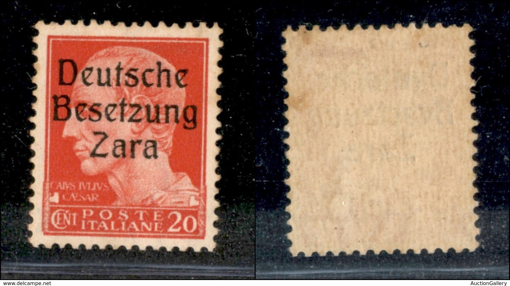 22454 OCCUPAZIONE TEDESCA - ZARA - 1943 – 20 Cent (4/I) – Gomma Integra (30) - Andere & Zonder Classificatie