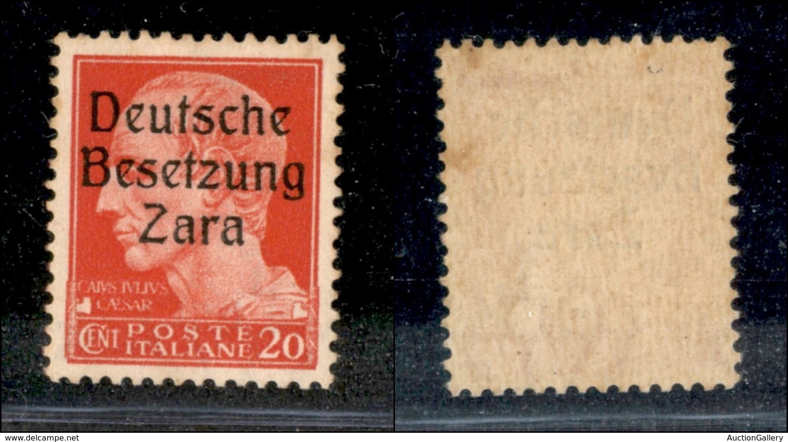 22454 OCCUPAZIONE TEDESCA - ZARA - 1943 – 20 Cent (4/I) – Gomma Integra (30) - Sonstige & Ohne Zuordnung