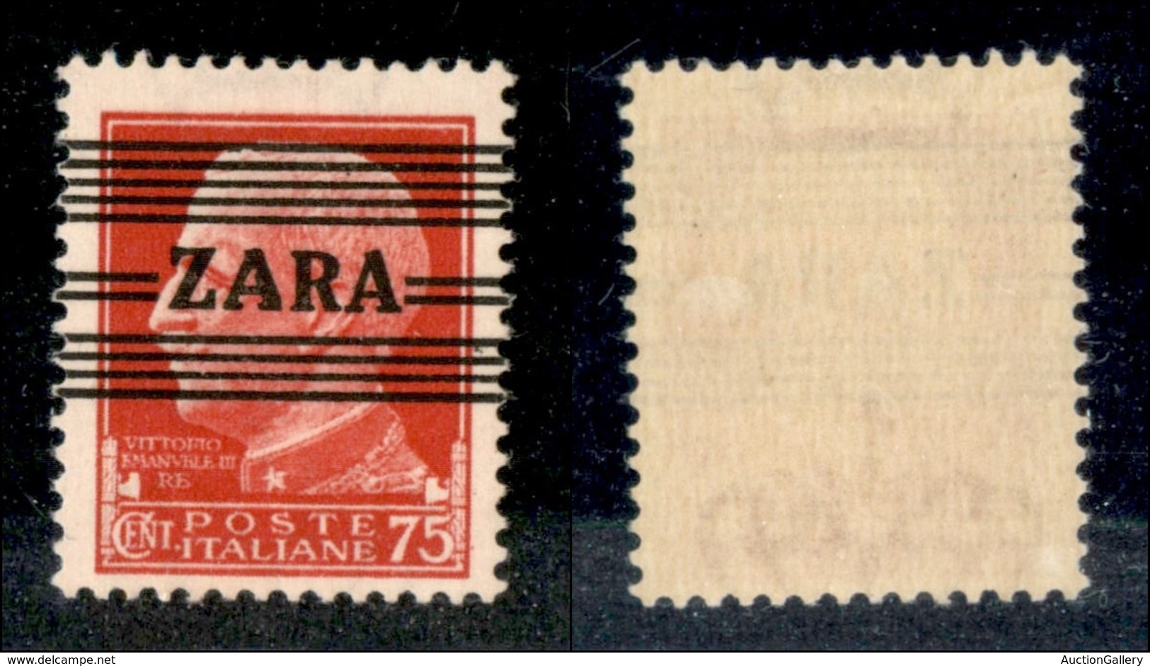 22486 OCCUPAZIONE TEDESCA - ZARA - 1943 – 75 Cent (25/III) – Seconda A Stretta – Gomma Integra Con Piccola Falla Natural - Sonstige & Ohne Zuordnung