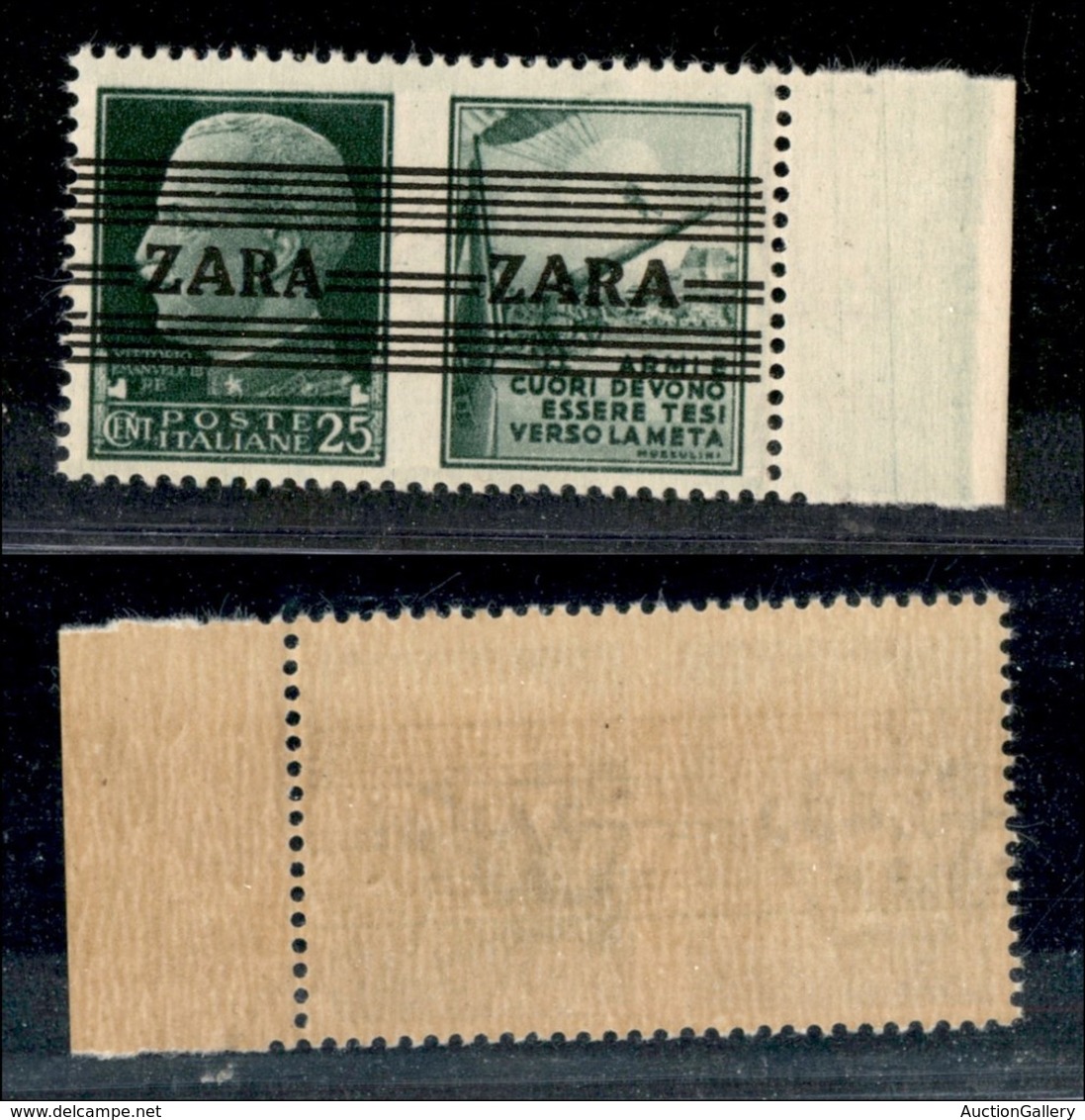 22496 OCCUPAZIONE TEDESCA - ZARA - 1943 - 25 Cent Esercito (28/III+II - Seconda A Stretta - Gomma Integra Bruna (450) - Autres & Non Classés