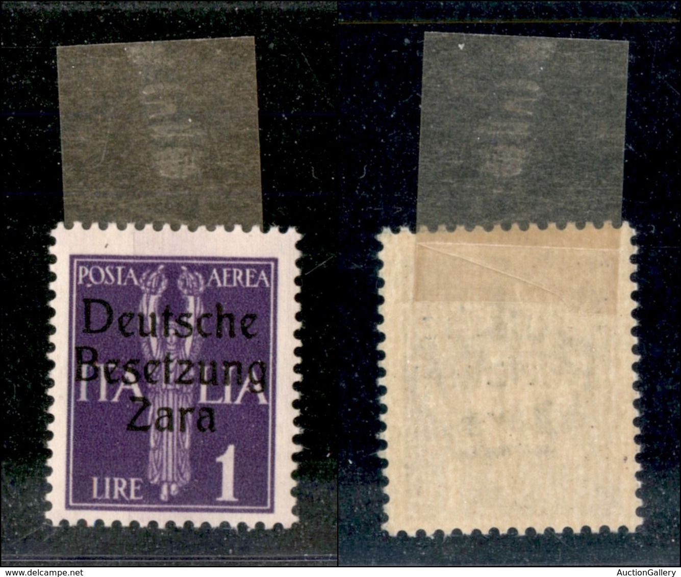 22526 OCCUPAZIONE TEDESCA - ZARA - 1943 - 1 Lira (5/II-Aerea) - Gomma Originale Con Prima Linguella (25) - Sonstige & Ohne Zuordnung