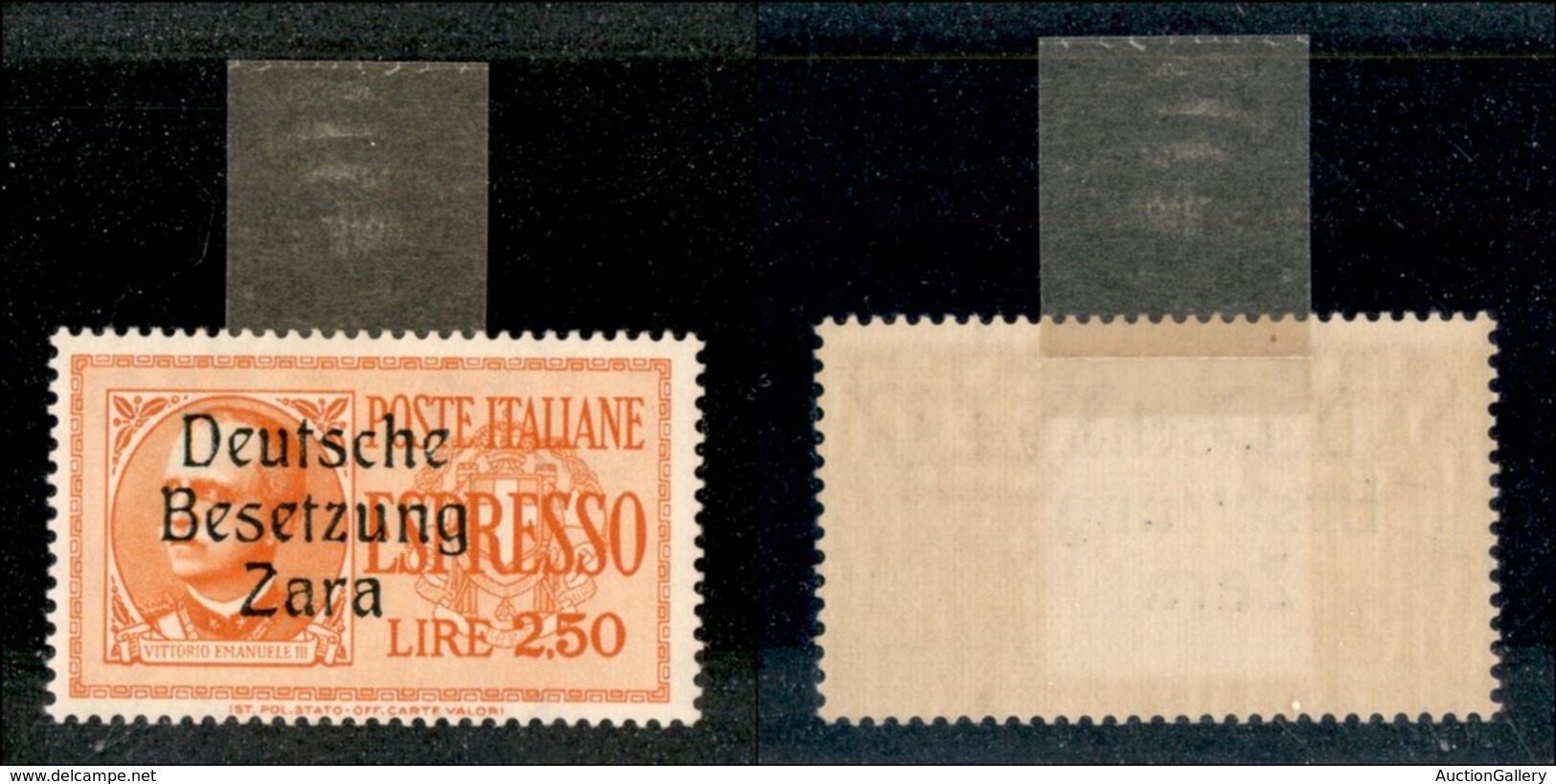 22558 OCCUPAZIONE TEDESCA - ZARA - 1943 - Espressi - 2,50 Lire (2w) - Z Stretta - Gomma Originale Con Prima Linguella (3 - Sonstige & Ohne Zuordnung