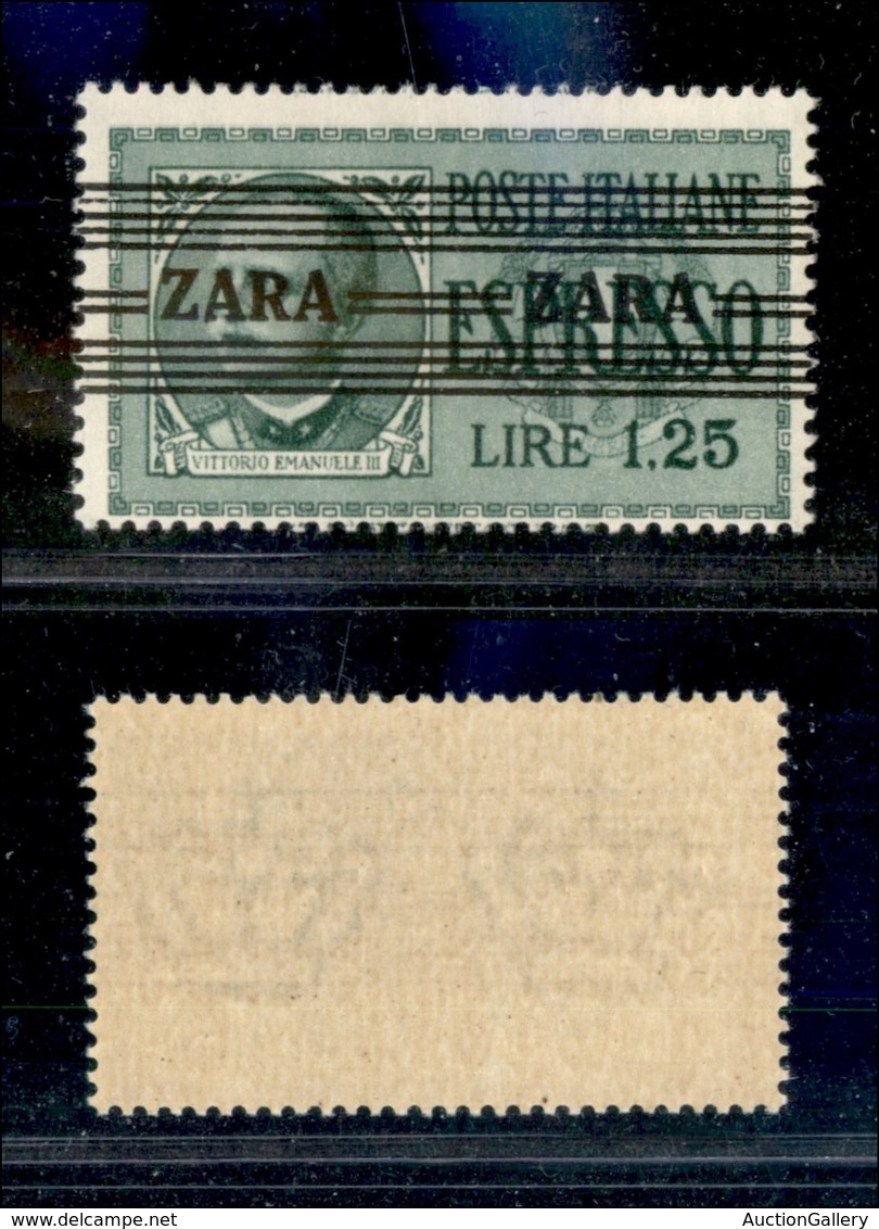 22559 OCCUPAZIONE TEDESCA - ZARA - 1943 - 1,25 Lire Espresso Soprastampato (E3) - Gomma Integra (50) - Autres & Non Classés