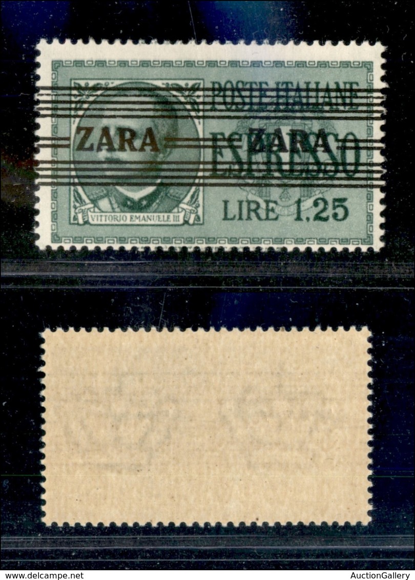 22559 OCCUPAZIONE TEDESCA - ZARA - 1943 - 1,25 Lire Espresso Soprastampato (E3) - Gomma Integra (50) - Sonstige & Ohne Zuordnung