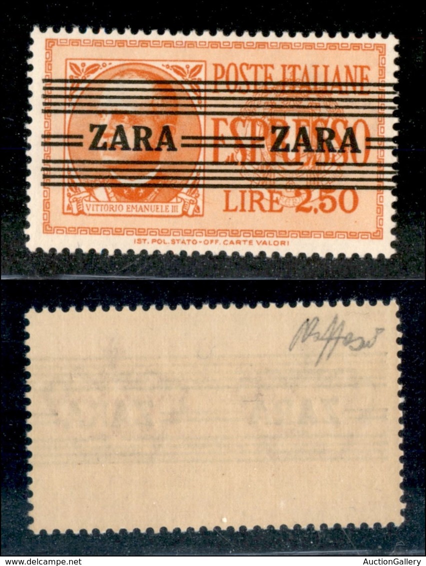 22560 OCCUPAZIONE TEDESCA - ZARA - 1943 - 2,50 Lire Espresso (4) - Gomma Integra - Caffaz (375) - Sonstige & Ohne Zuordnung