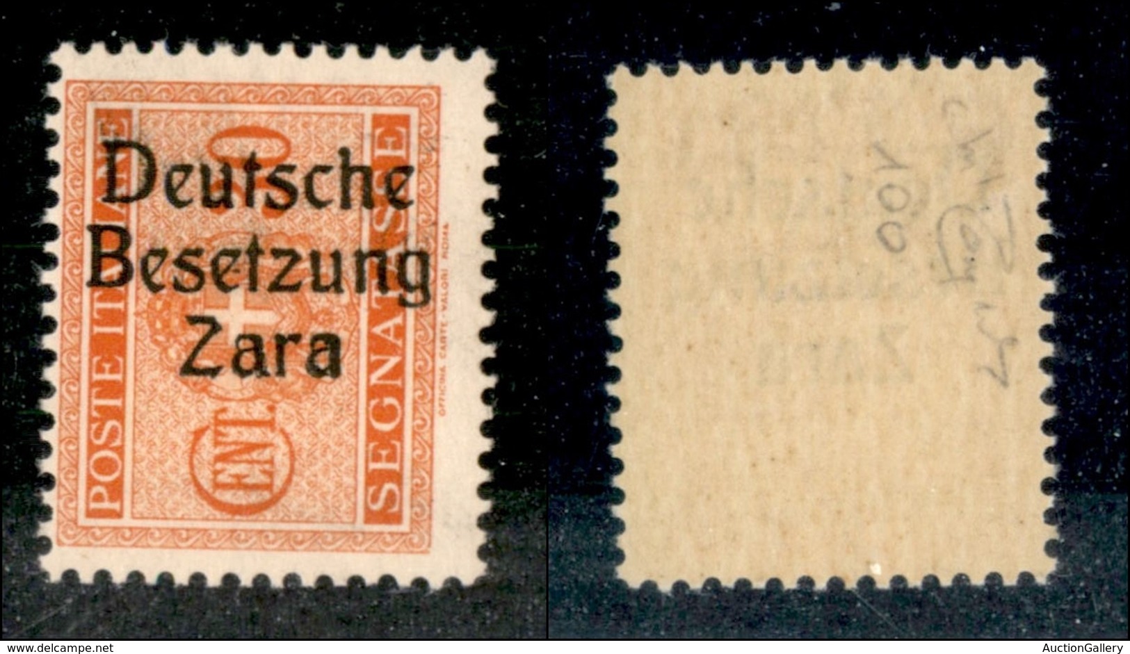 22566 OCCUPAZIONE TEDESCA - ZARA - 1943 - Segnatasse - 30 Cent (5l) Con A In Grassetto (pos.91) - Gomma Integra - Raybau - Autres & Non Classés