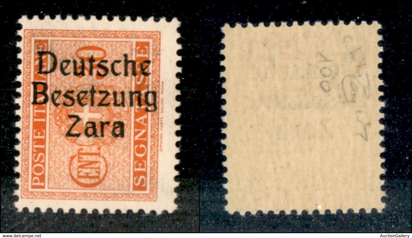 22566 OCCUPAZIONE TEDESCA - ZARA - 1943 - Segnatasse - 30 Cent (5l) Con A In Grassetto (pos.91) - Gomma Integra - Raybau - Sonstige & Ohne Zuordnung