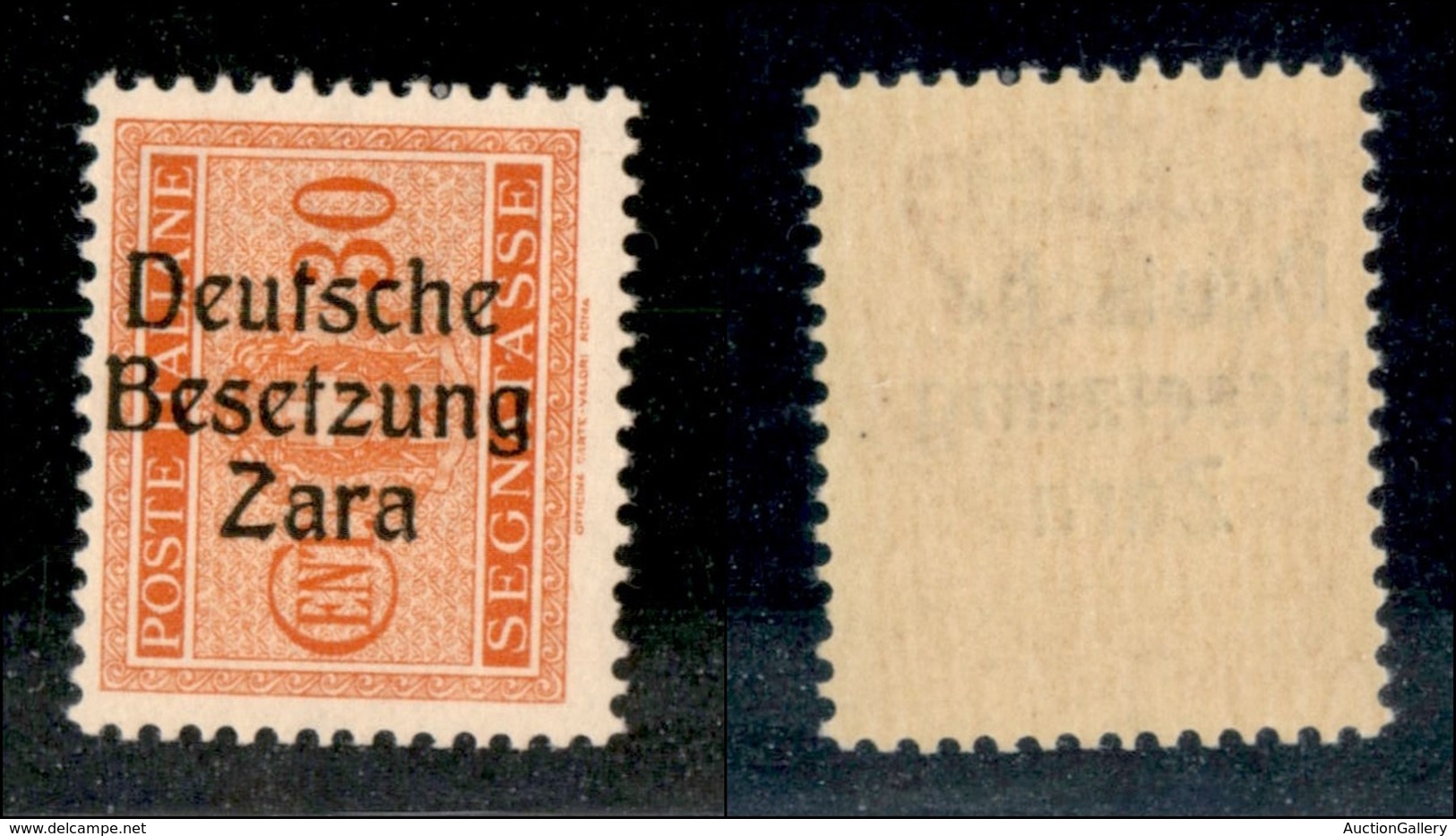 22567 OCCUPAZIONE TEDESCA - ZARA - 1943 - Segnatasse - 30 Cent (5l) - Gomma Integra - (100) - Sonstige & Ohne Zuordnung