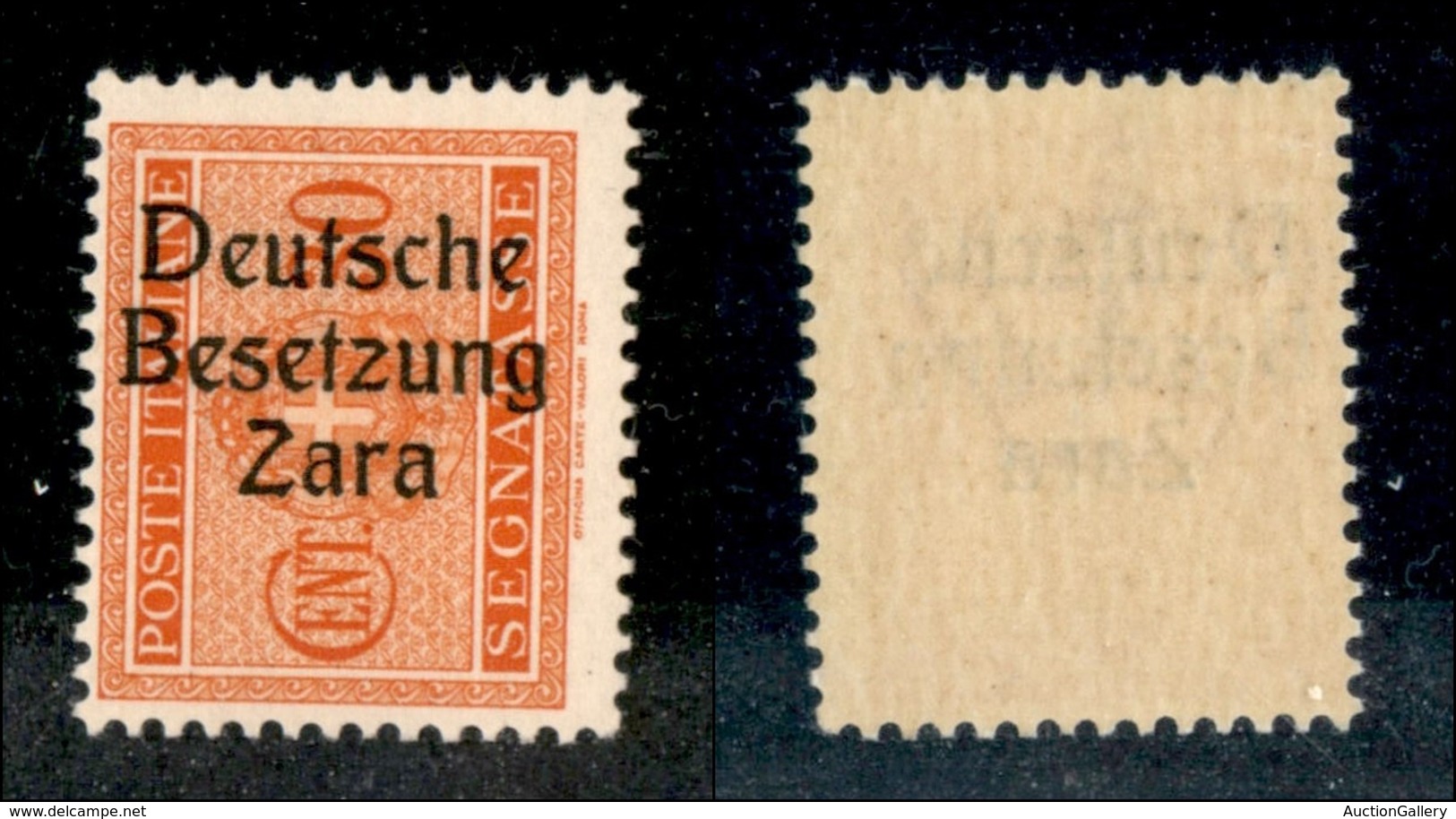 22568 OCCUPAZIONE TEDESCA - ZARA - 1943 - Segnatasse - 30 Cent (5/II) - Gomma Integra (100) - Sonstige & Ohne Zuordnung