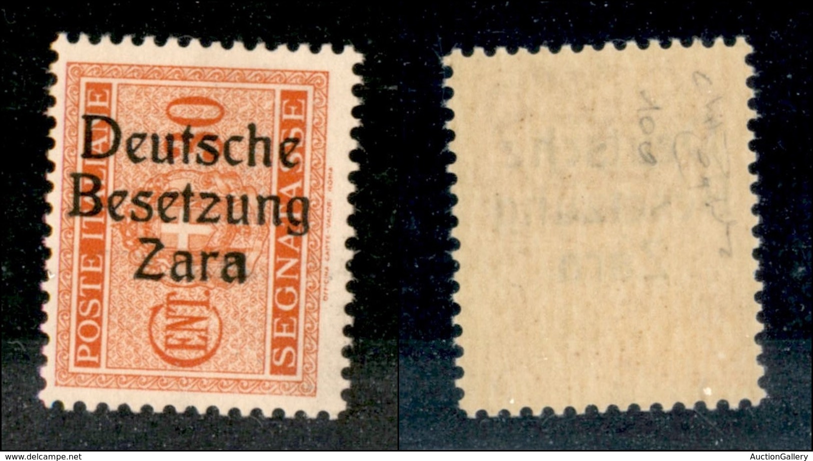 22569 OCCUPAZIONE TEDESCA - ZARA - 1943 - Segnatasse - 30 Cent (5/IlI) - Seconda A In Grassetto (pos.91) - Gomma Integra - Sonstige & Ohne Zuordnung
