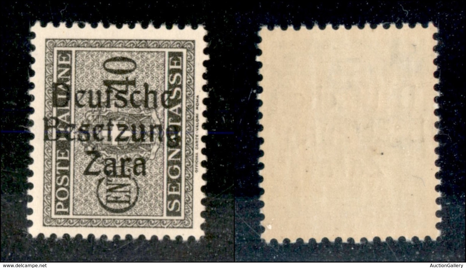 22572 OCCUPAZIONE TEDESCA - ZARA - 1943 - Segnatasse - 40 Cent (6/I) - Gomma Integra (100) - Sonstige & Ohne Zuordnung