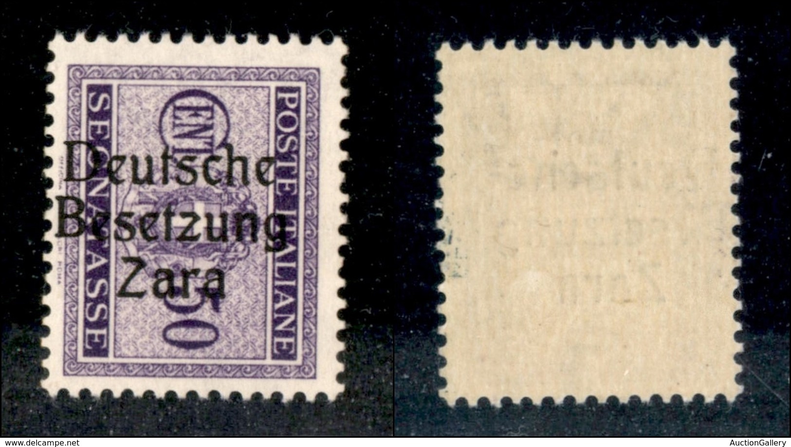 22577 OCCUPAZIONE TEDESCA - ZARA - 1943 - Segnatasse - 50 Cent (7/II) - Gomma Integra (100) - Sonstige & Ohne Zuordnung