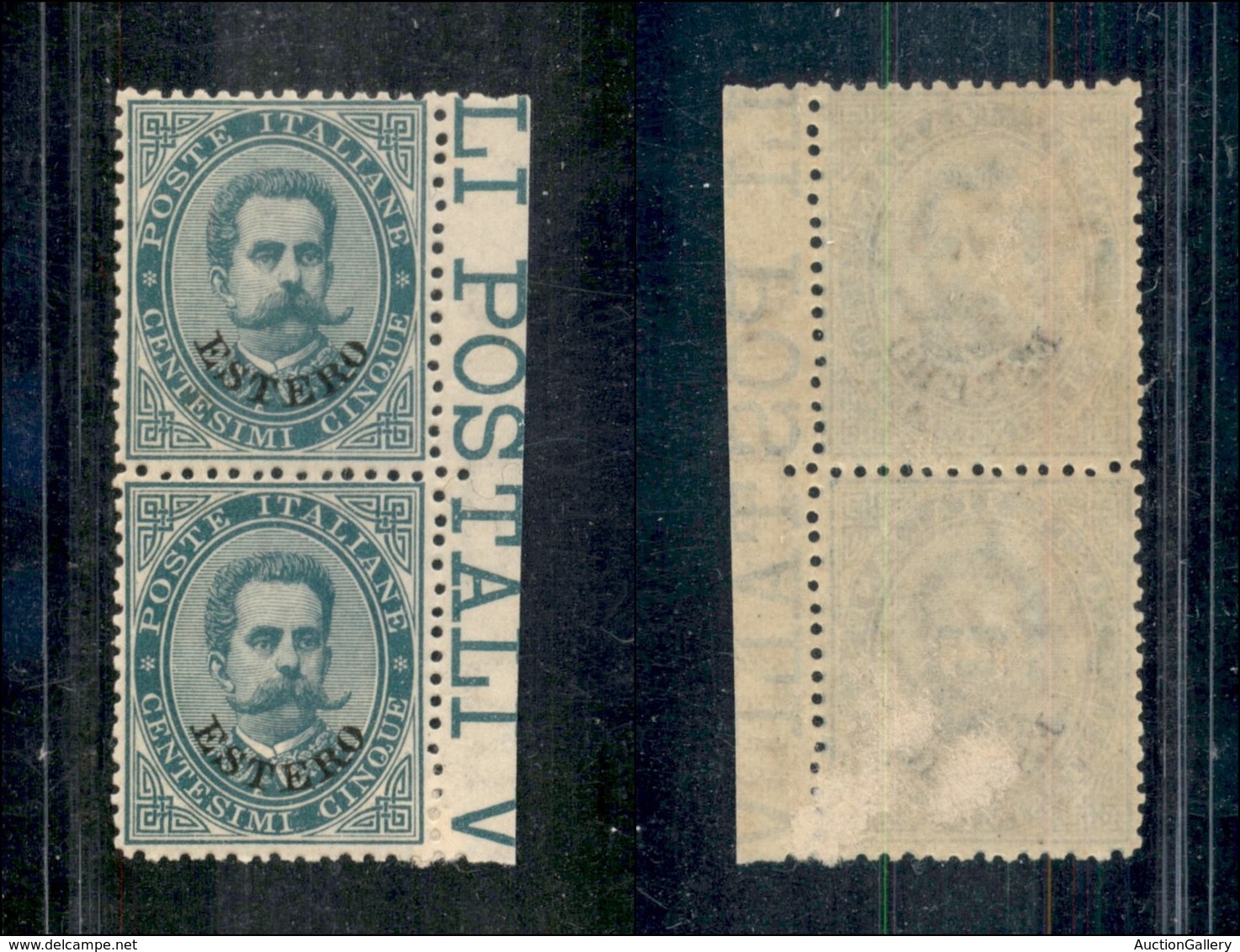 22628 UFFICI POSTALI ESTERO - LEVANTE - 1881/1883 - Coppia Del 5 Cent Umberto I (12) - Nuovo Con Gomma - Ben Centrati -  - Andere & Zonder Classificatie