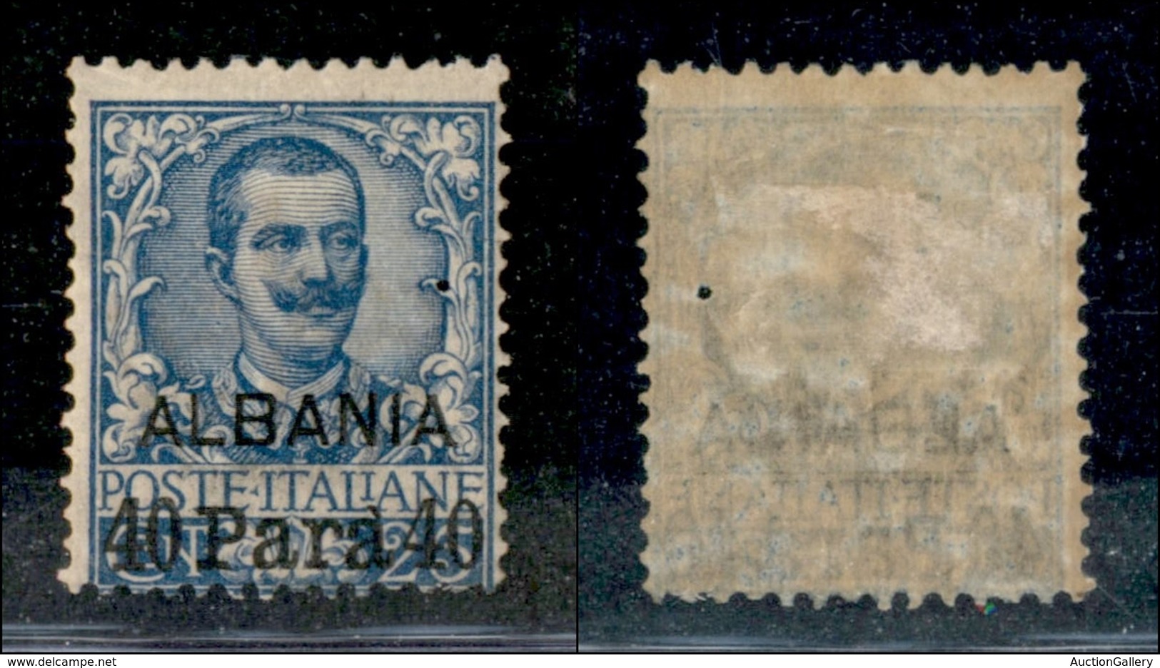 22650 UFFICI POSTALI ESTERO - ALBANIA - 1902 - 40 Para Su 25 Cent (6) - Gomma Originale (80) - Autres & Non Classés