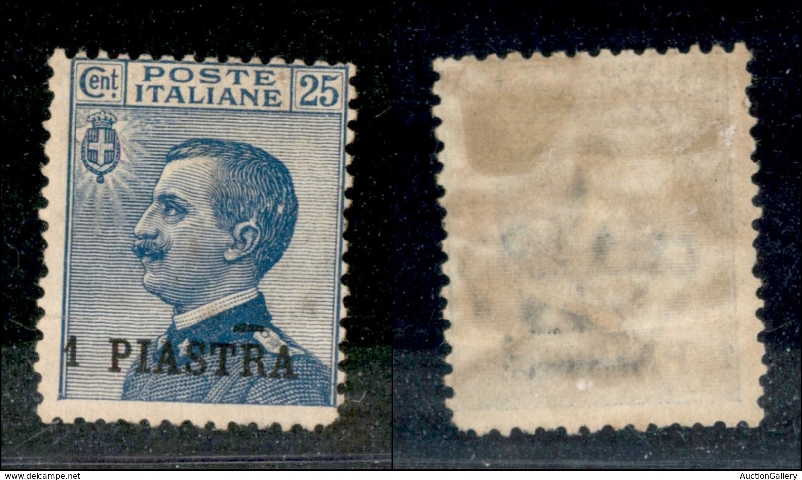 22672 UFFICI POSTALI ESTERO - COSTANTINOPOLI - 1908 - 1 Piastra Su 25 Cent (11-varietà) - Spazio Tipografico Sopra R - G - Autres & Non Classés