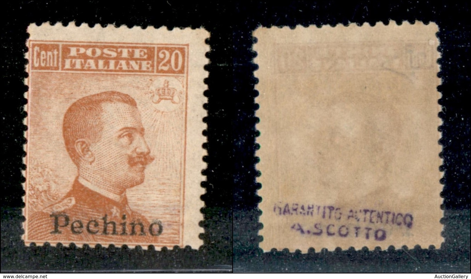 22781 UFFICI POSTALI IN CINA - PECHINO - 1917 - 20 Cent (12) - Gomma Integra - Diena (1.125) - Sonstige & Ohne Zuordnung