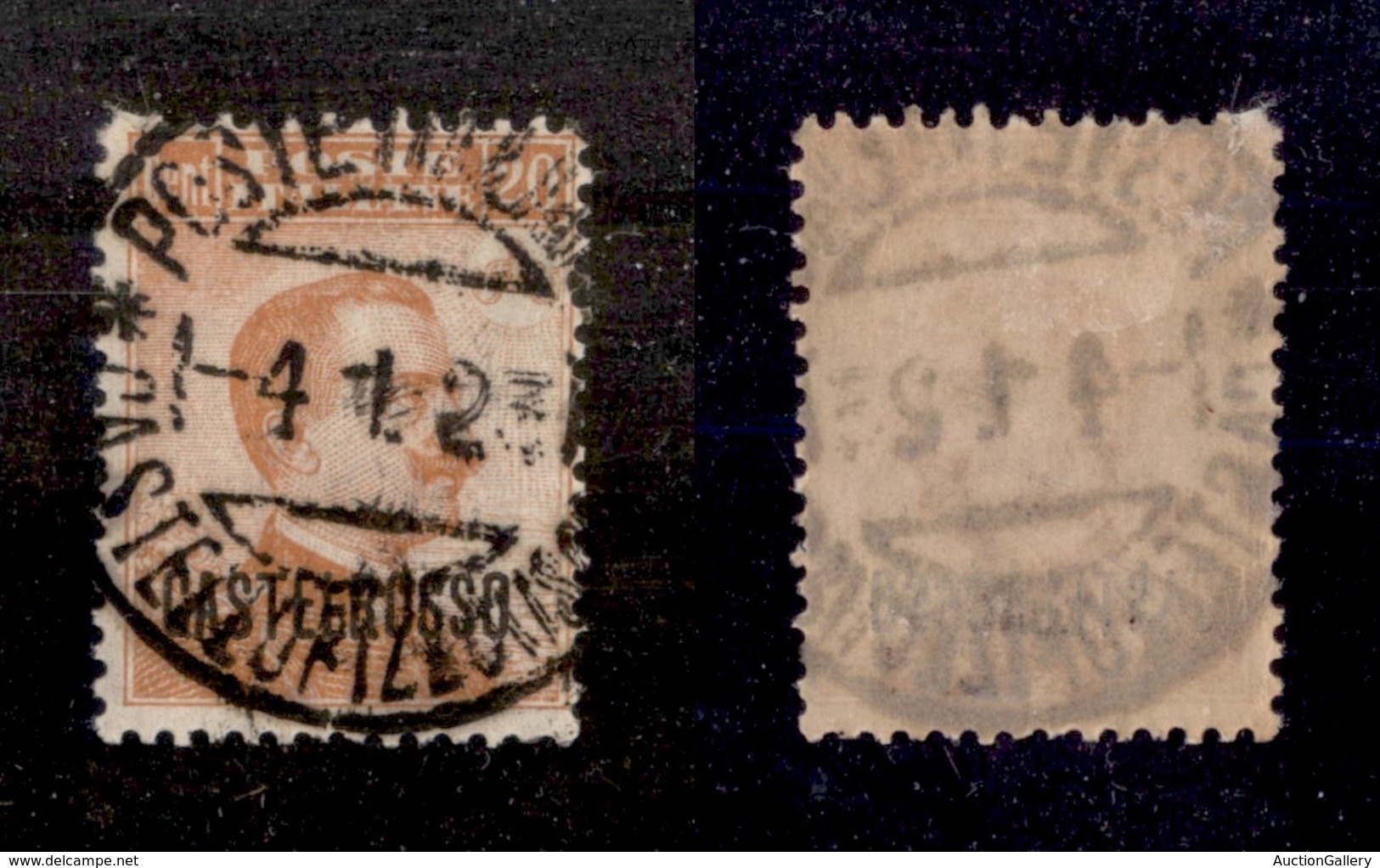 22889 COLONIE ITALIANE - CASTELROSSO - 1922 - 20 Cent Michetti Soprastampato (4) - Usato (45) - Autres & Non Classés