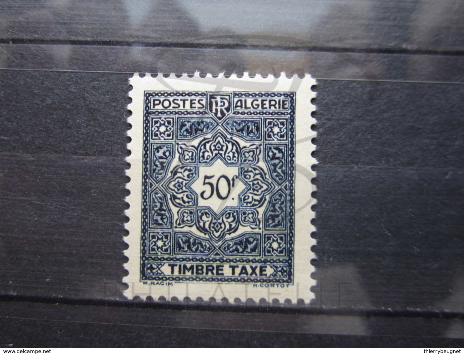 VEND BEAU TIMBRE TAXE D ' ALGERIE N° 47 , X !!! - Timbres-taxe