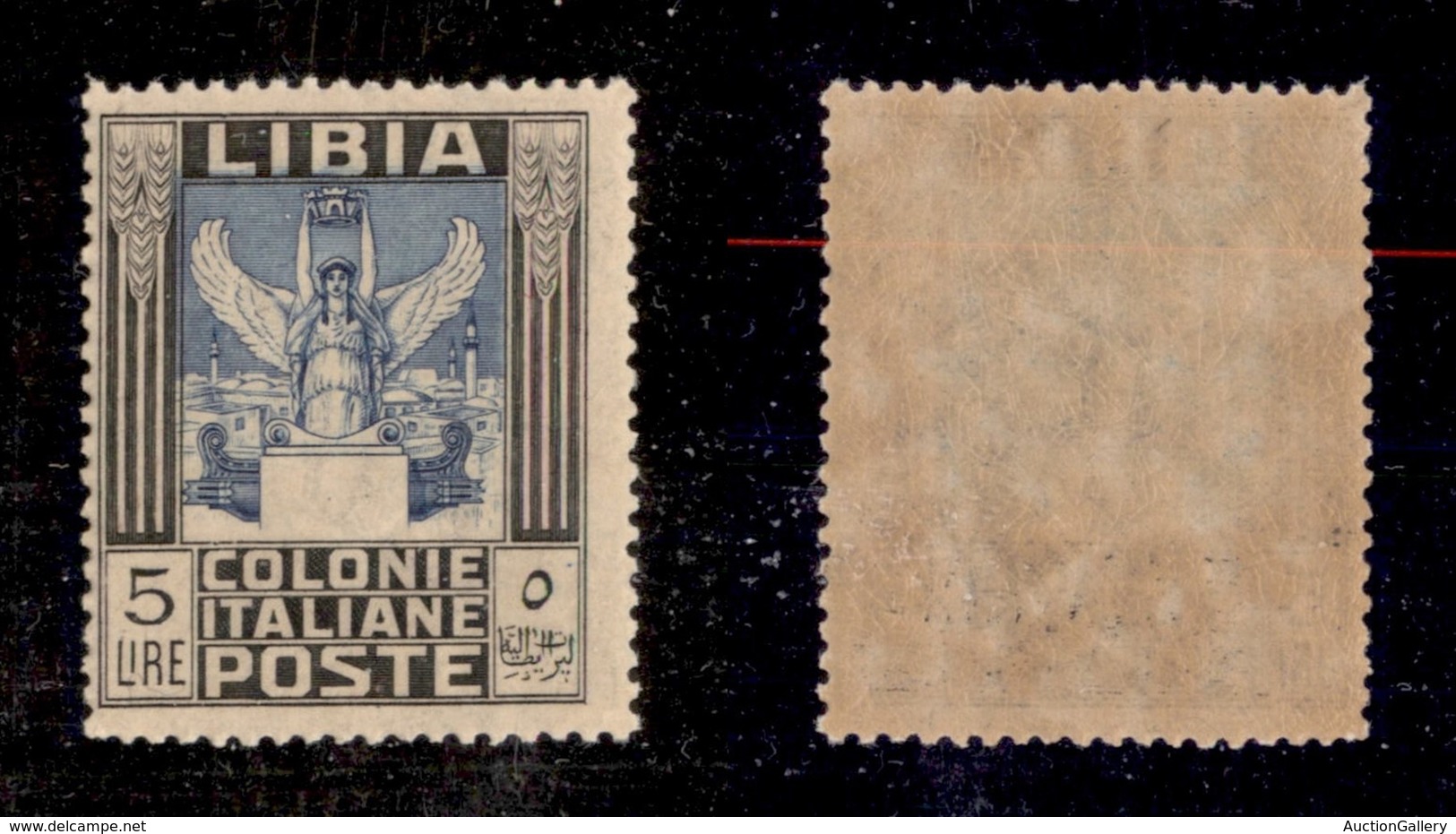 23130 COLONIE ITALIANE - LIBIA - 1921 - 5 Lire Pittorica (31) - Gomma Integra (100) - Autres & Non Classés